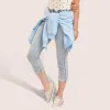 mySTYLE Women's Paper Bag Cropped Denim Pants sold by Giant Tiger