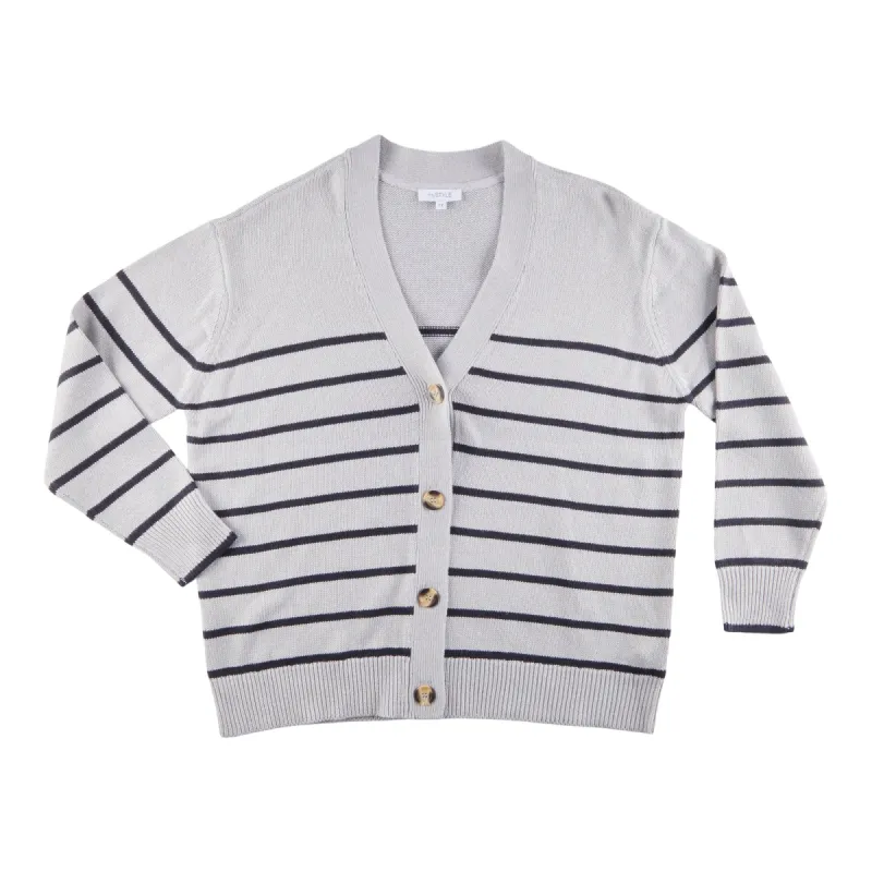 mySTYLE Women's Plus New Wave Stripe Cardigan sold by Giant Tiger