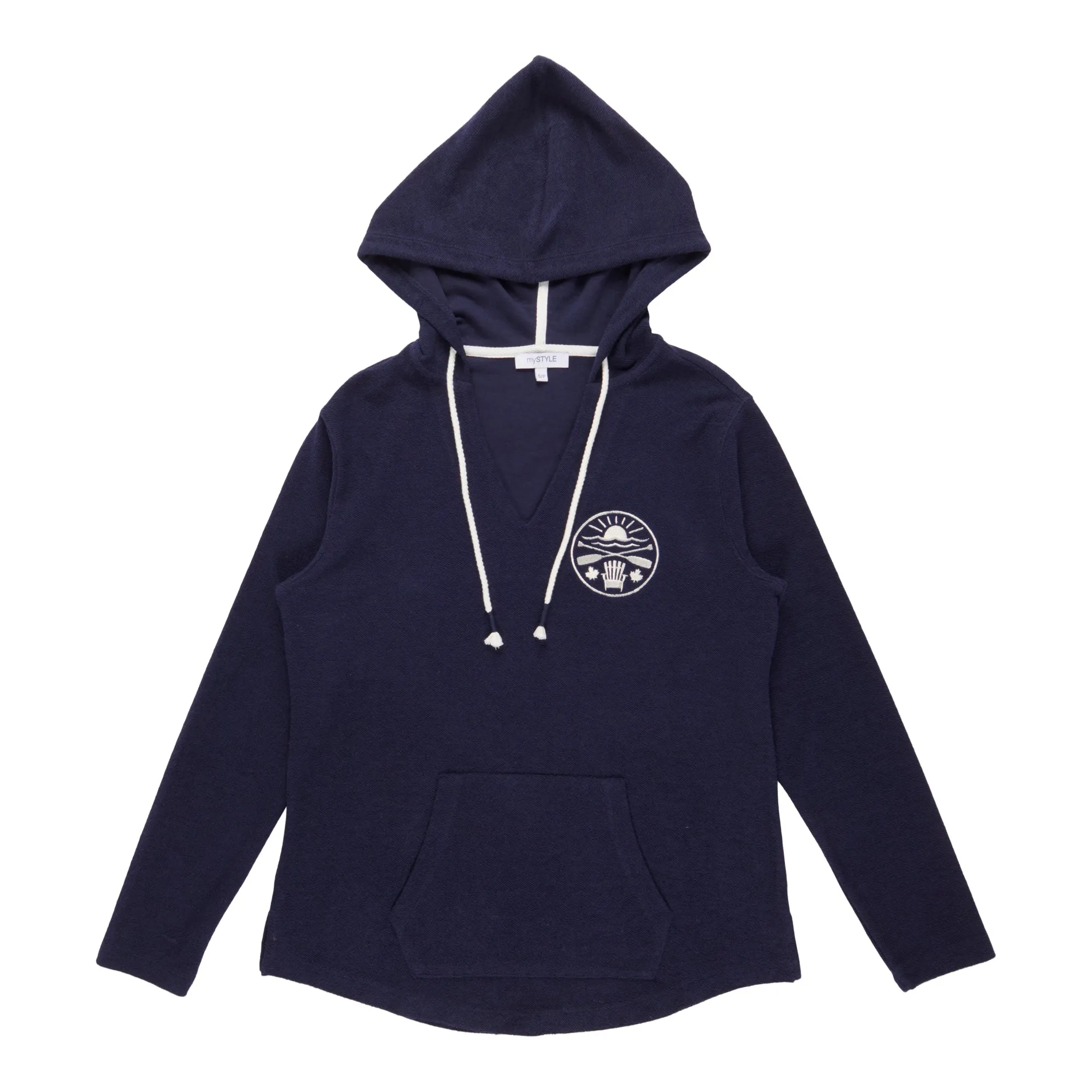 mySTYLE Women's Drawstring Striped Hoodie sold by Giant Tiger