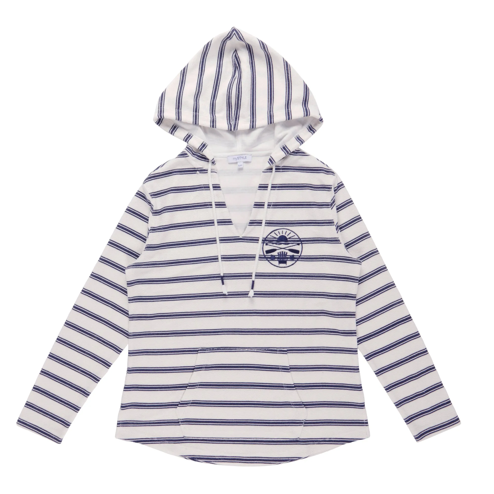mySTYLE Women's Drawstring Striped Hoodie sold by Giant Tiger product image thumbnail 2