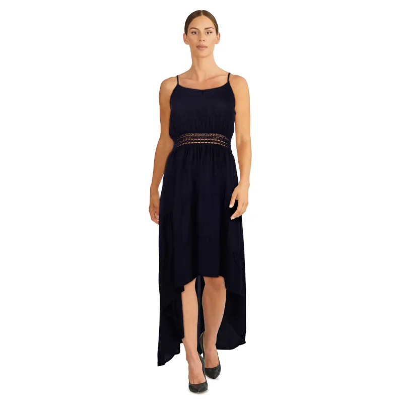 lily morgan Women's Black and White Crochet High-Low Dress sold by Giant Tiger