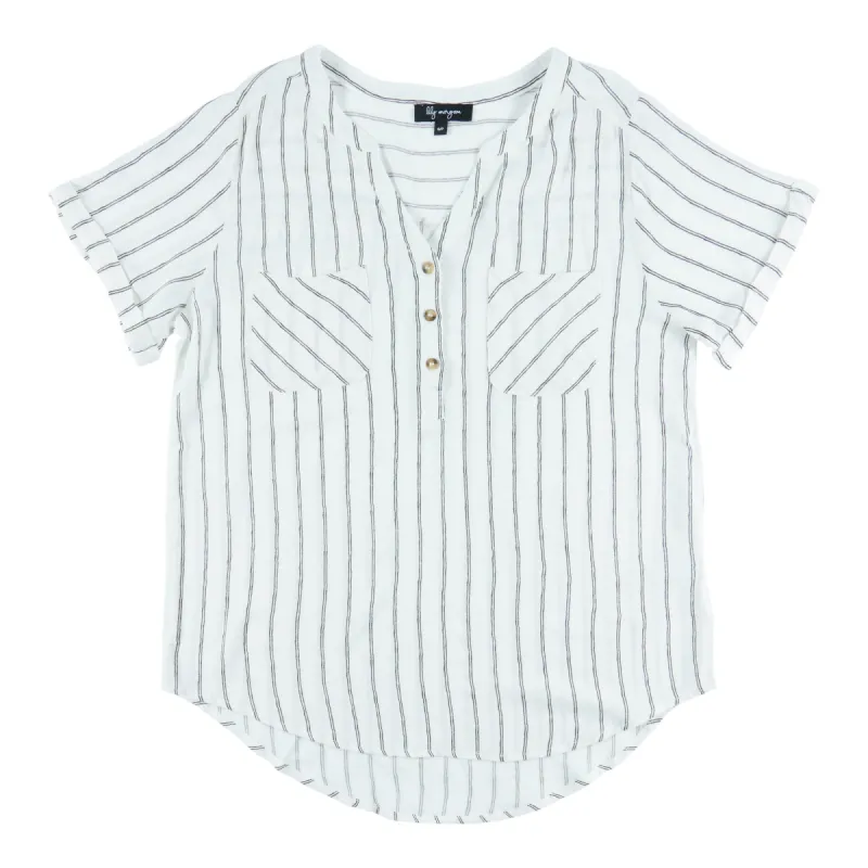 lily morgan Women's Tropical Crinkle Top sold by Giant Tiger