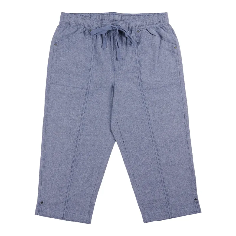 Classic Editions Women's Summer Look Mix Crinkle Capris sold by Giant Tiger