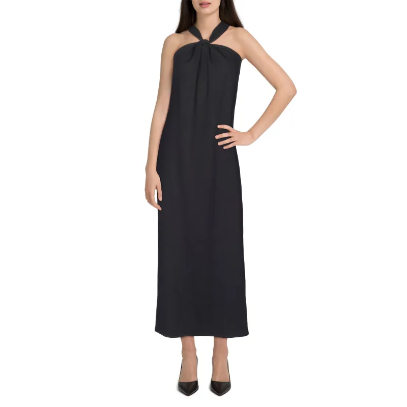 lily morgan Women's Black and White Halter Maxi Dress sold by Giant Tiger