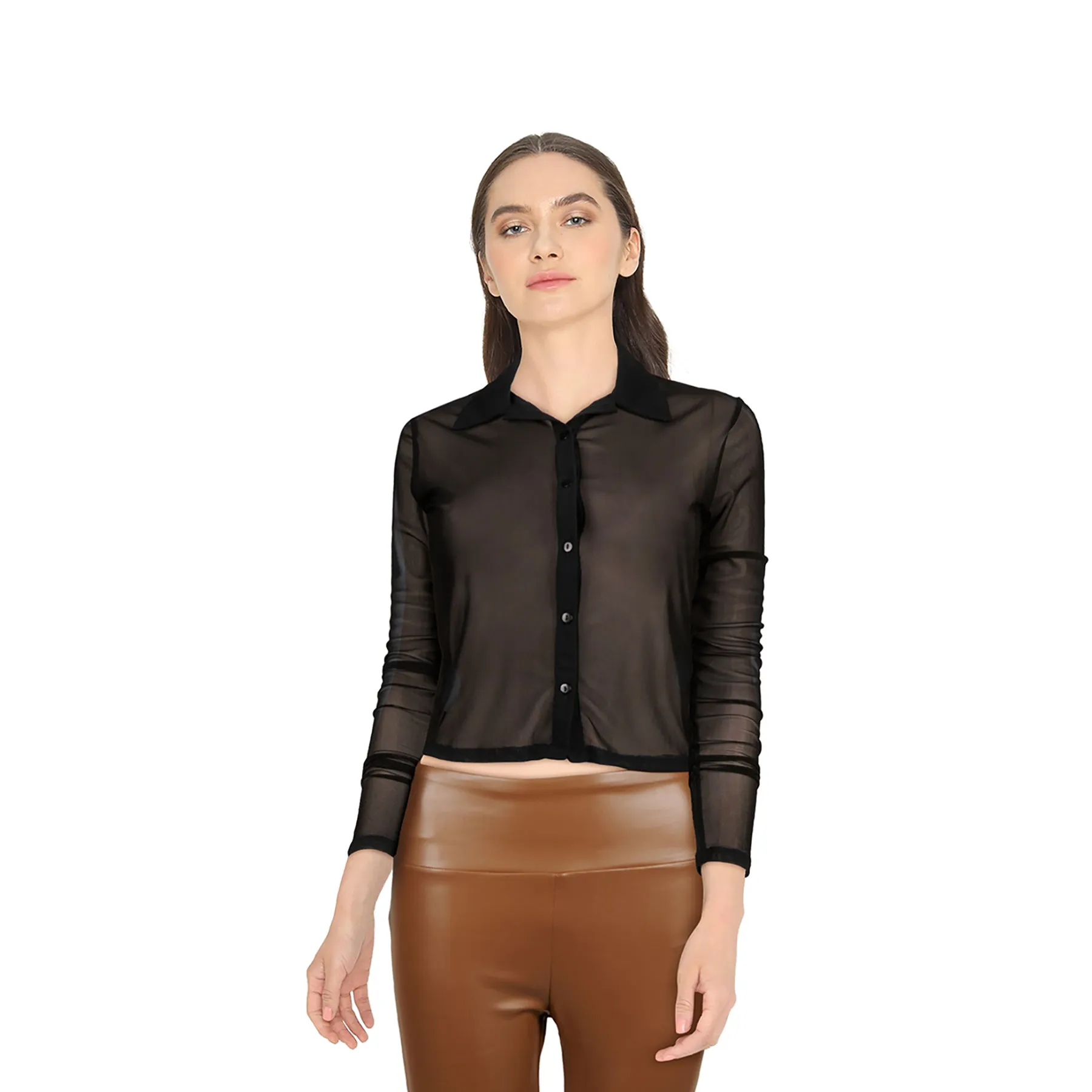 Women's Button Down Mesh Top sold by Giant Tiger