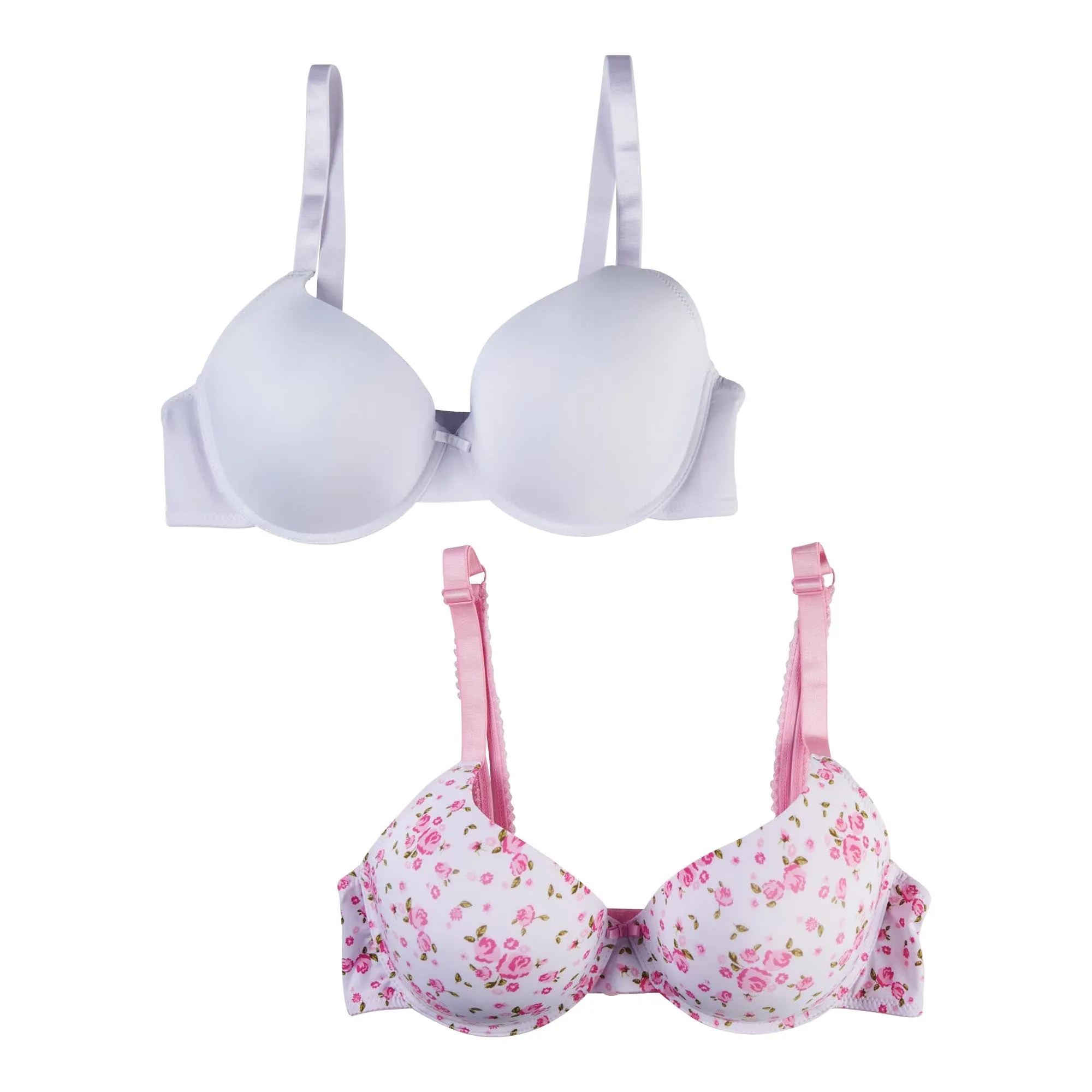 Carisma Women's Plus Demi Coverage T-Shirt Bras with Adjustable Lace Straps, 2-Pack sold by Giant Tiger product image thumbnail 3