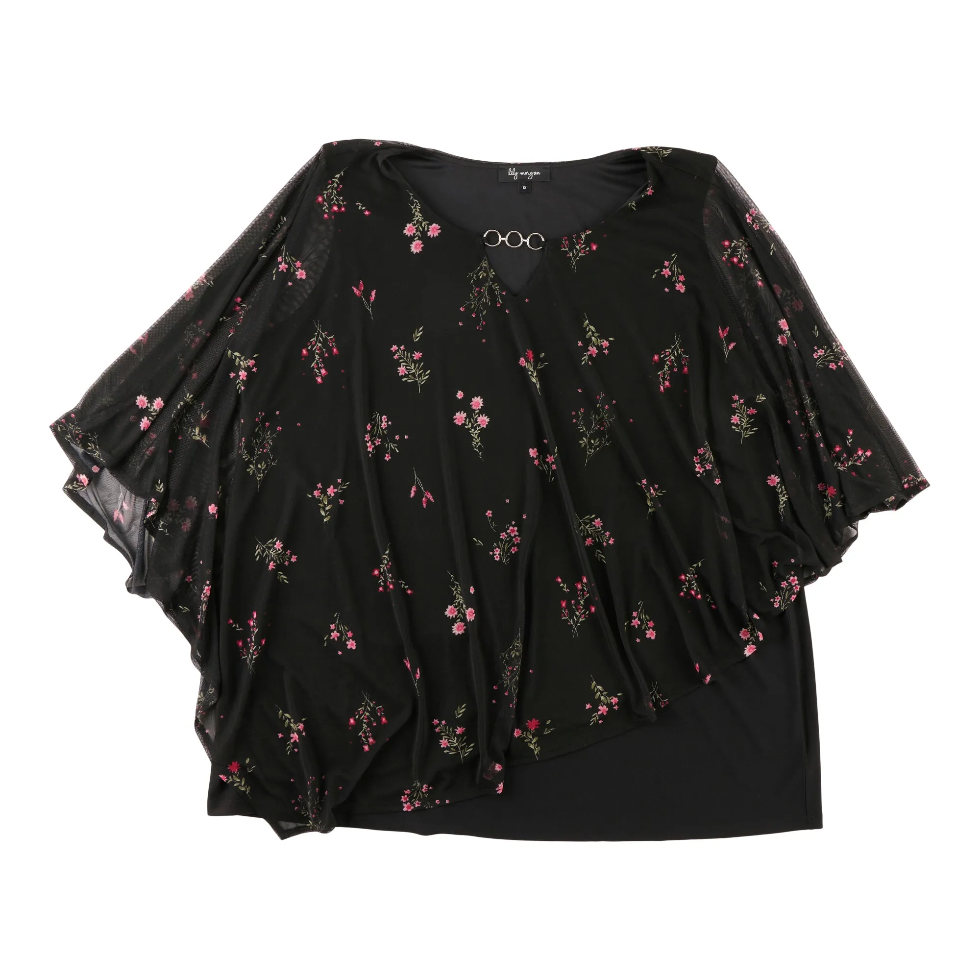 lily morgan Women's Plus Round Neck Ring Detail Blouse sold by Giant Tiger