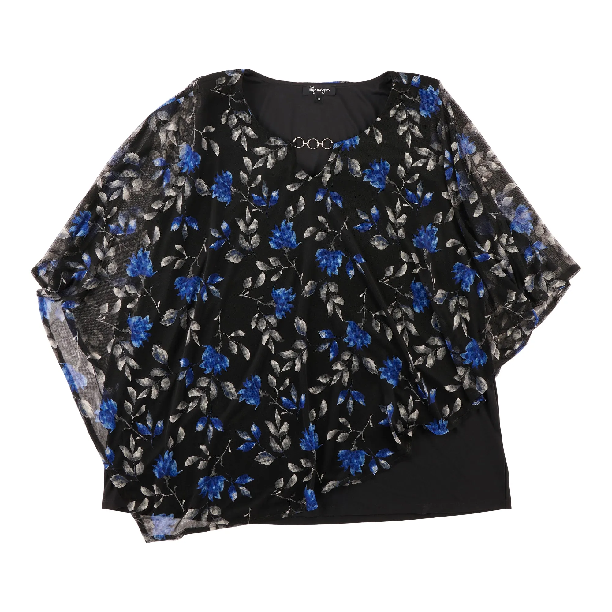 lily morgan Women's Plus Round Neck Ring Detail Blouse sold by Giant Tiger product image thumbnail 2