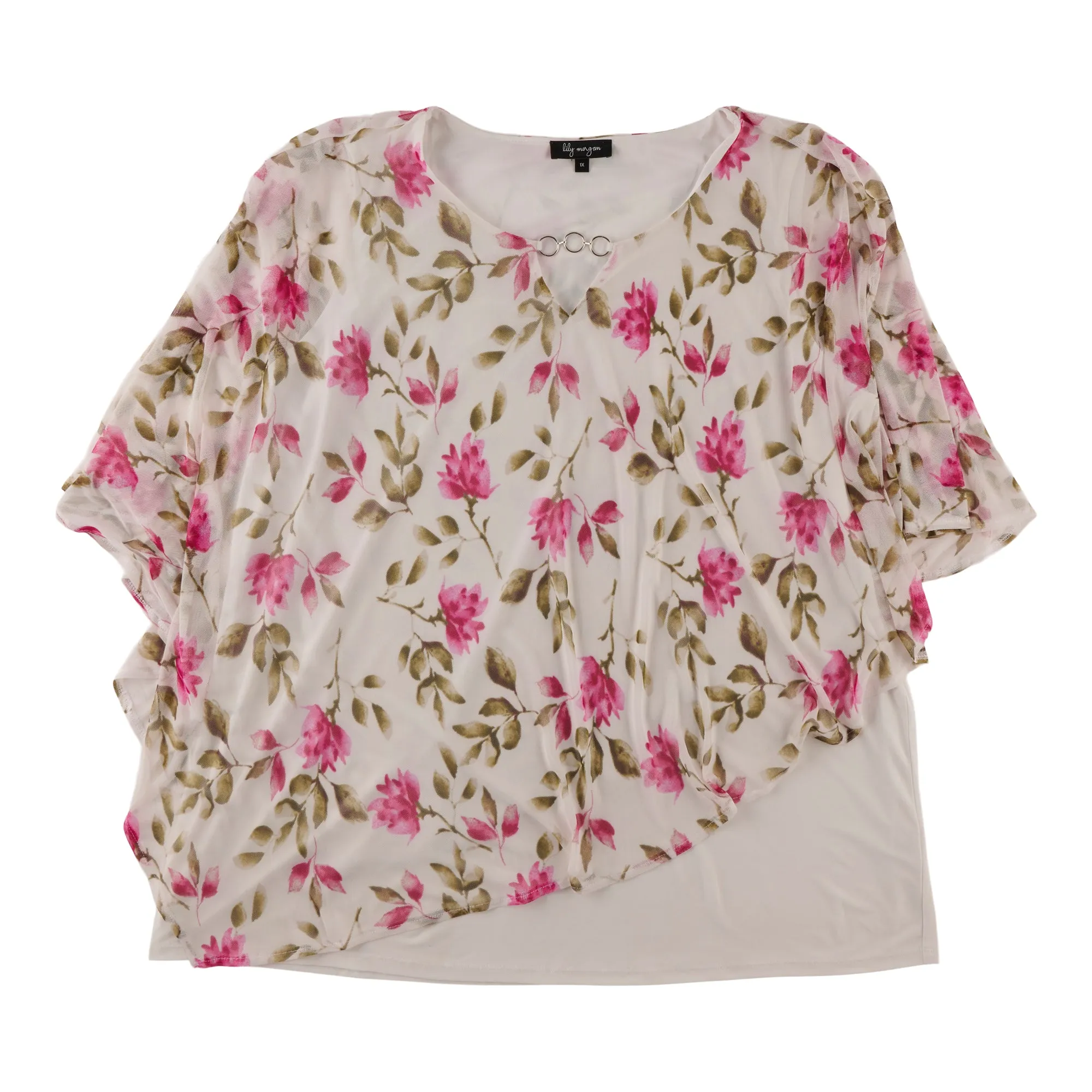 lily morgan Women's Plus Round Neck Ring Detail Blouse sold by Giant Tiger product image thumbnail 4