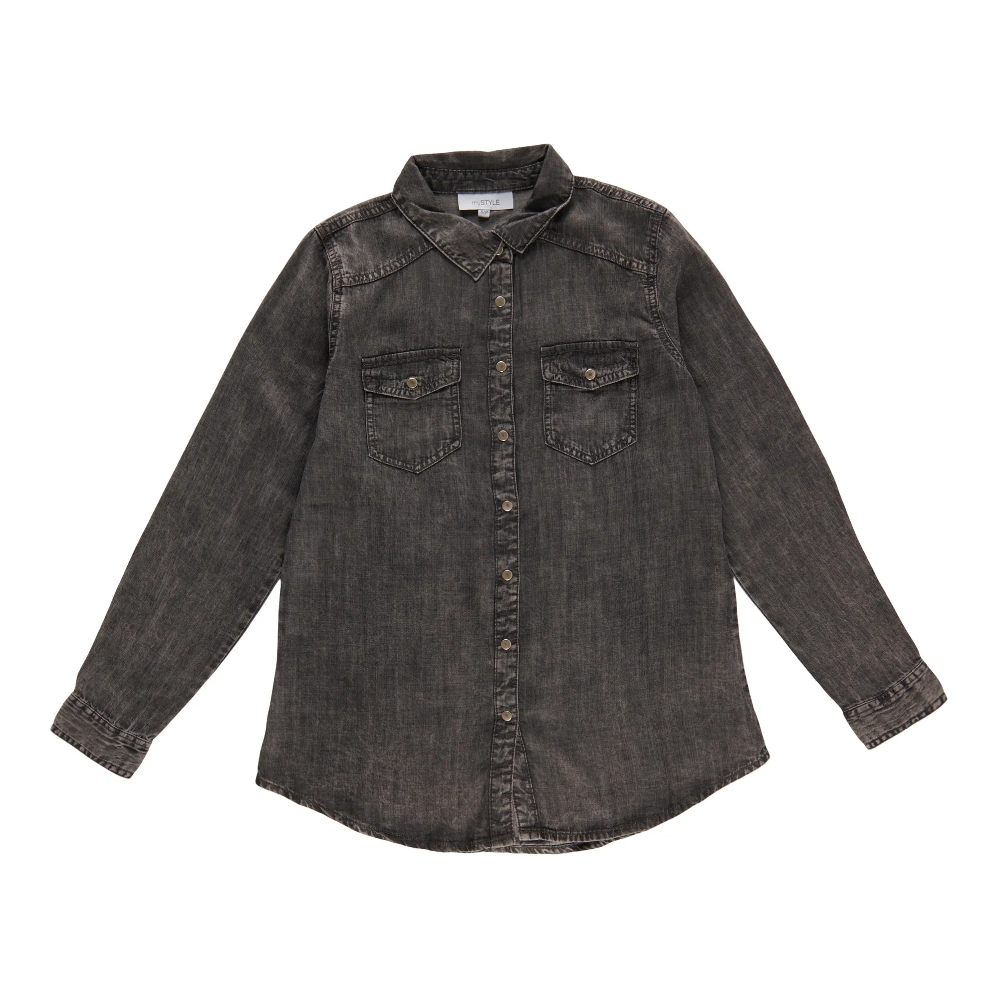 mySTYLE Women's Denim Button Shirt sold by Giant Tiger