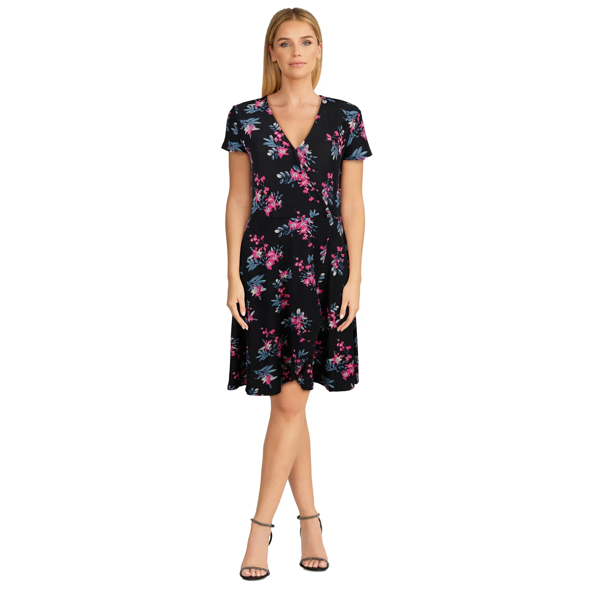 lily morgan Women's Short Sleeve Printed Wrap Dress sold by Giant Tiger product image thumbnail 2