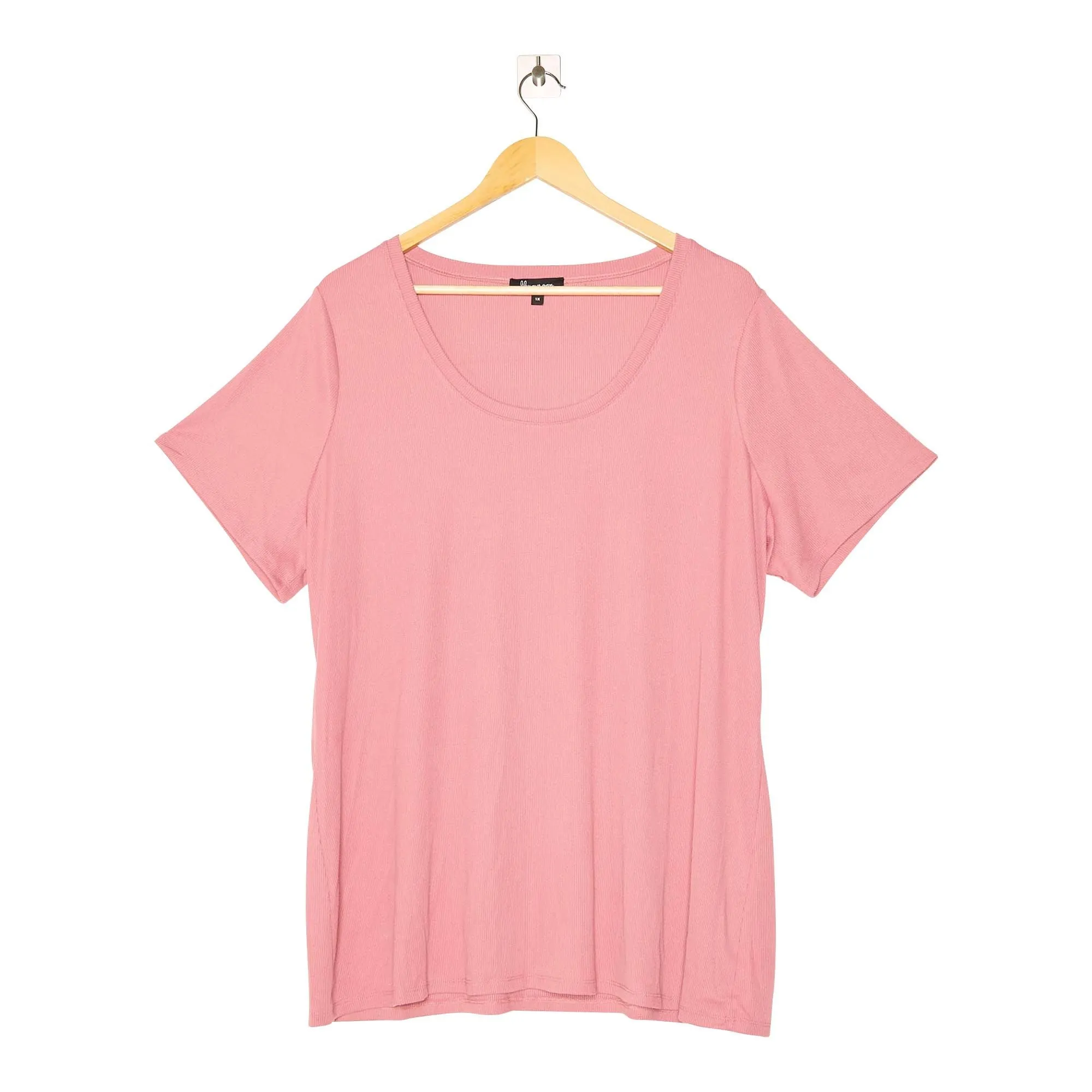 lily morgan Women's Plus Cap Sleeve Ribbed Top sold by Giant Tiger product image thumbnail 3