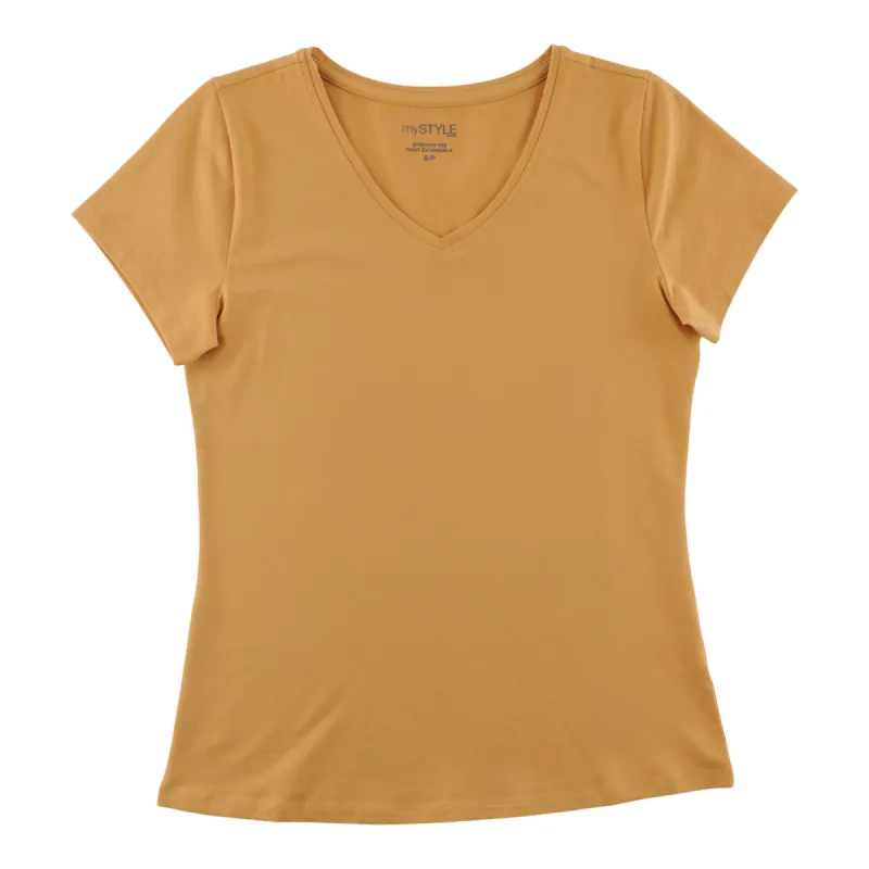 mySTYLE Women's V-Neck T-Shirt sold by Giant Tiger