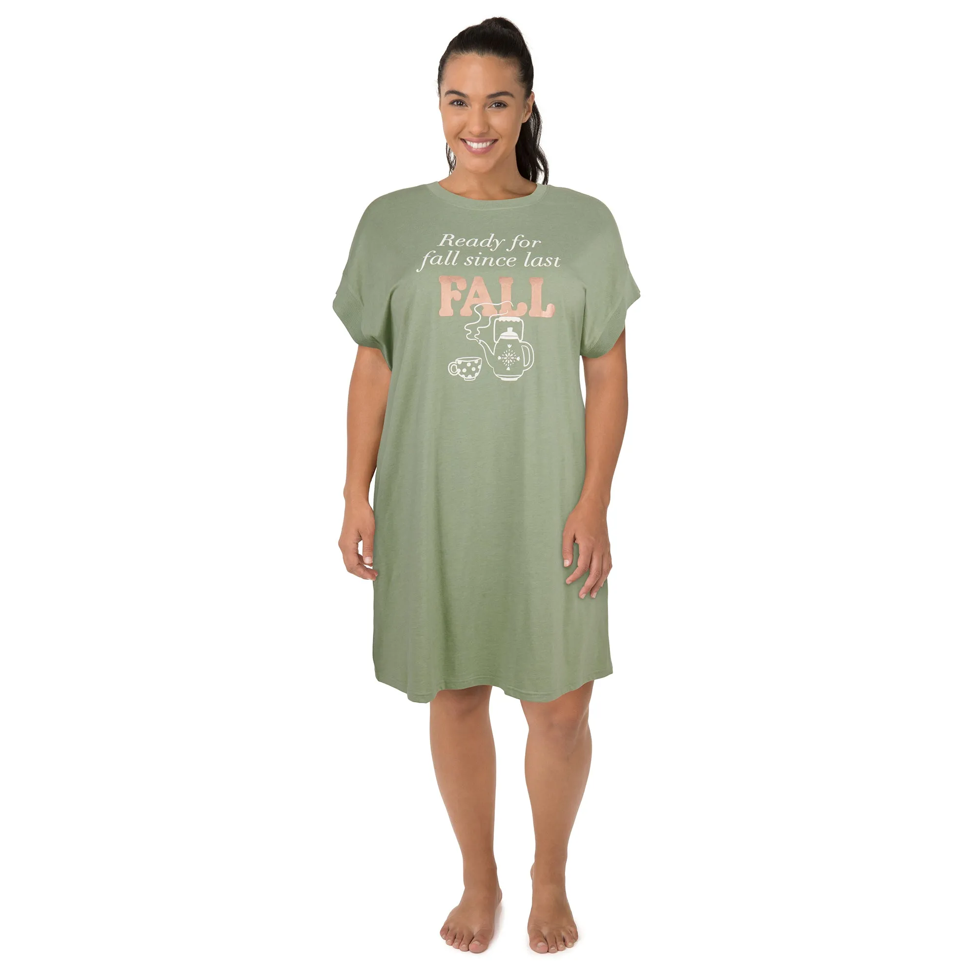 Carisma Women's Plus Perfect Dream Cuffed Sleepshirt sold by Giant Tiger