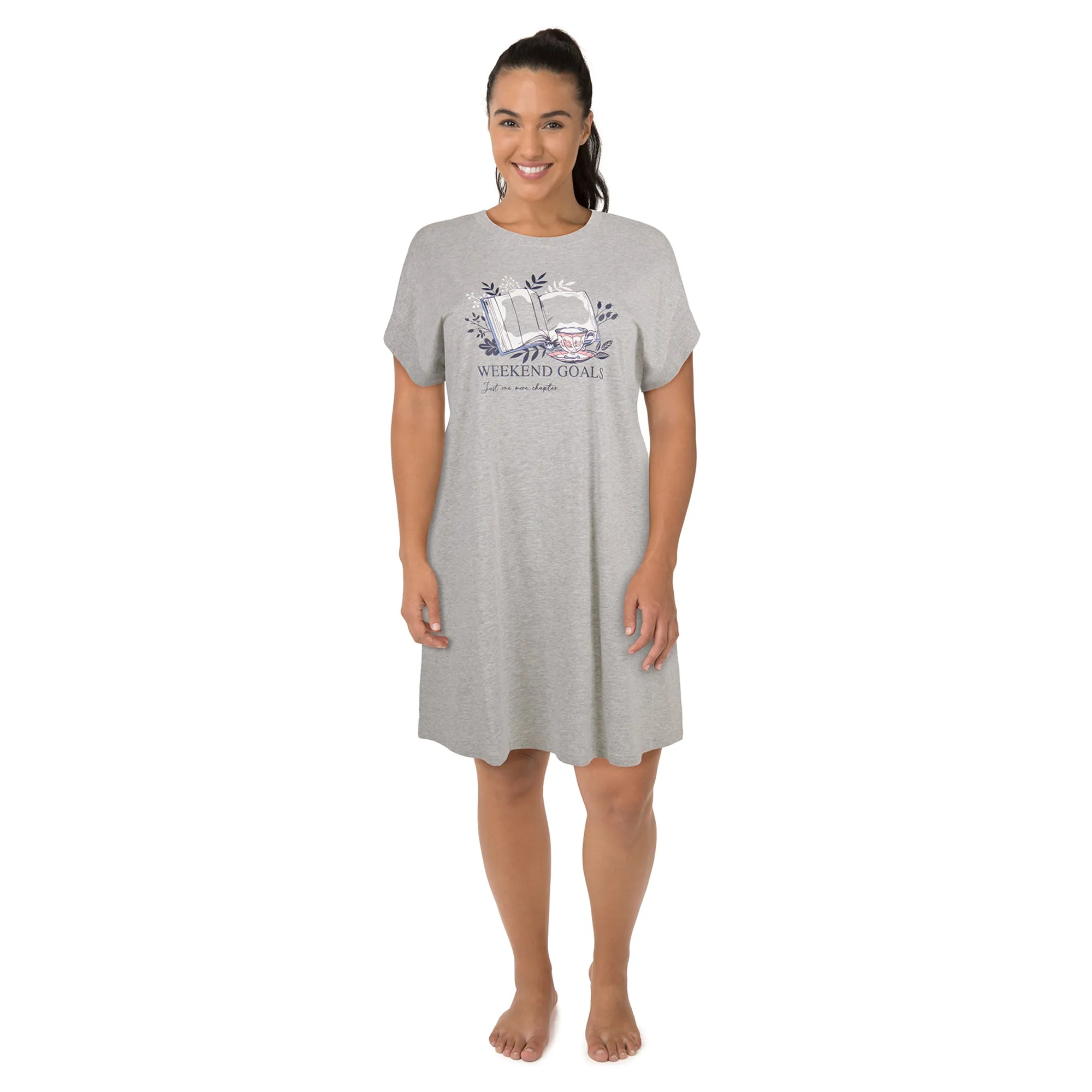 Carisma Women's Plus Perfect Dream Cuffed Sleepshirt sold by Giant Tiger product image thumbnail 2