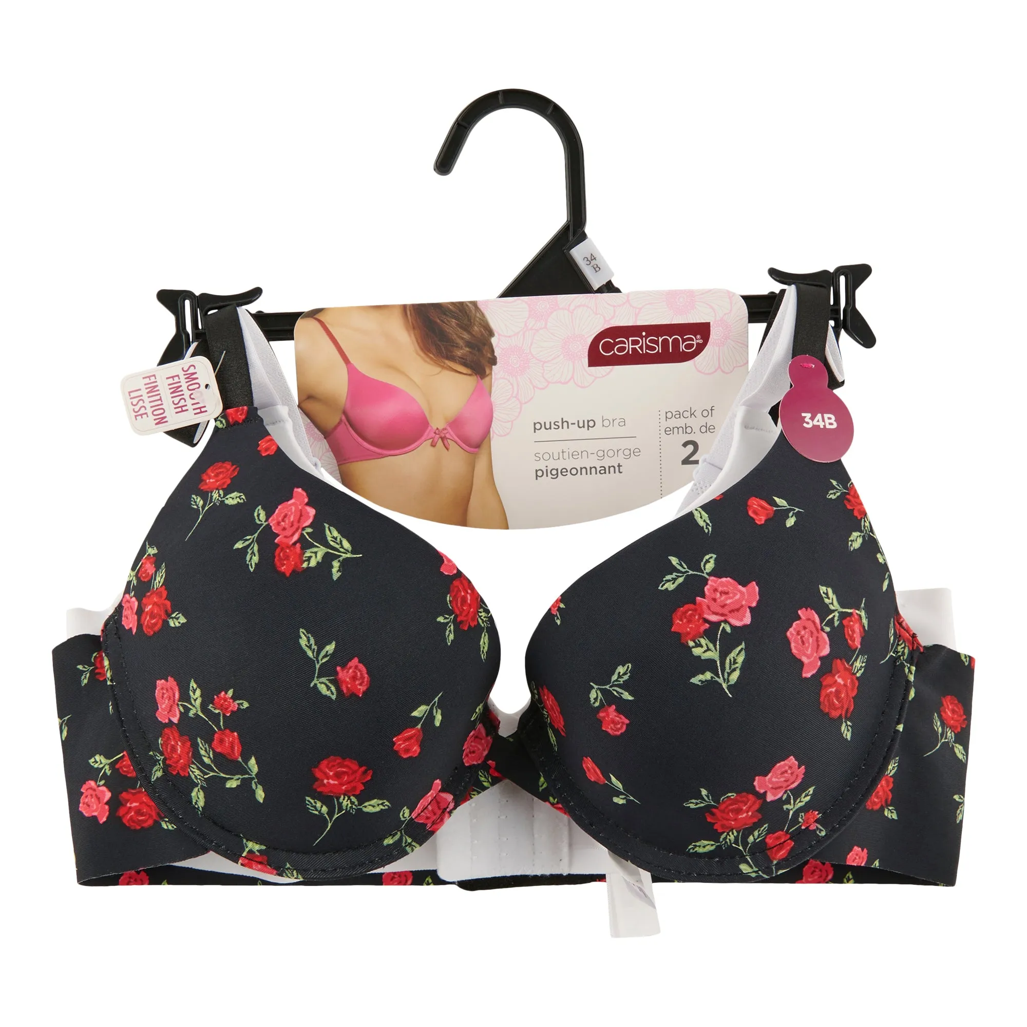 Carisma Women's Smooth Bras, 2-Pack sold by Giant Tiger