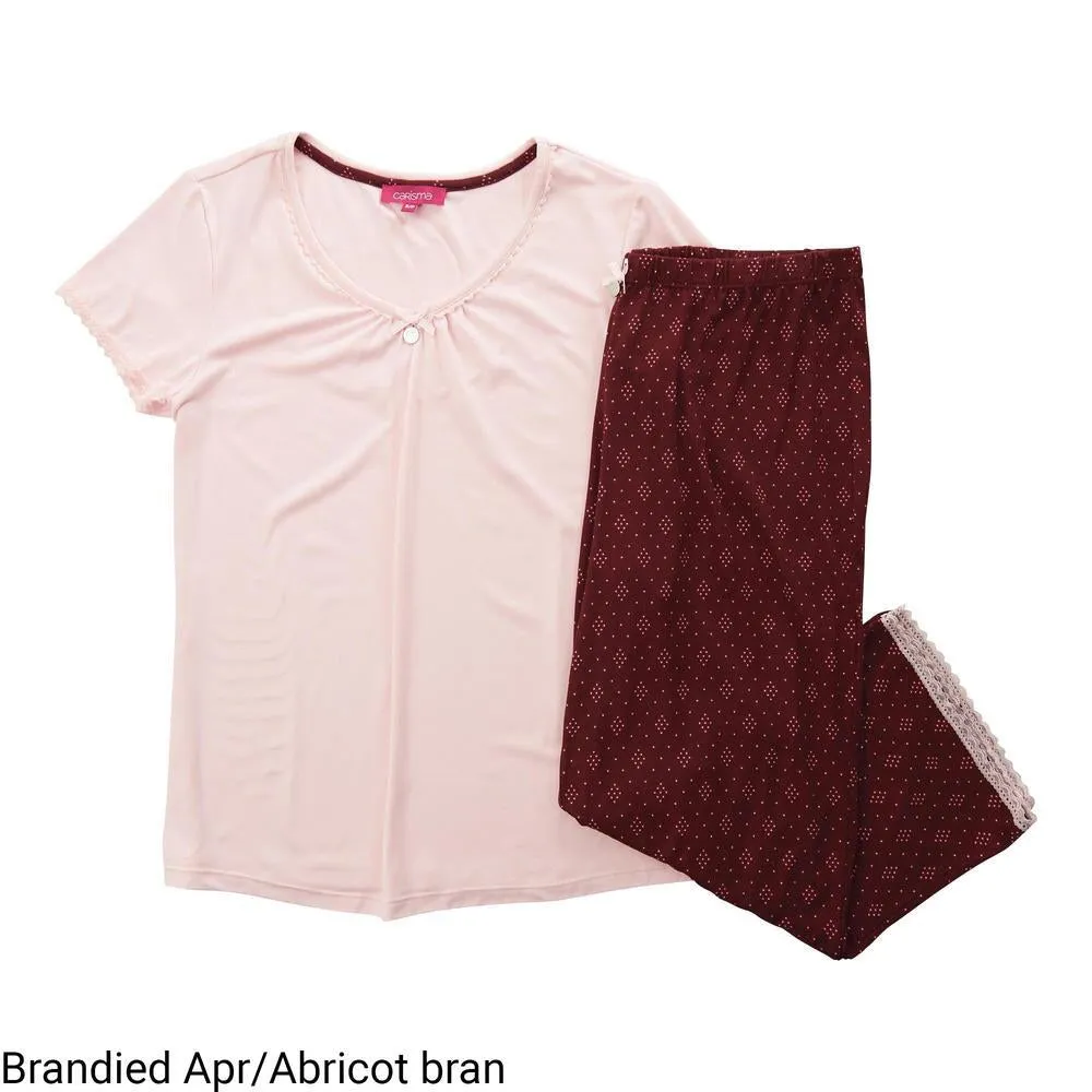 Carisma Women's Peachy Dreams Capri PJ Set 2pc sold by Giant Tiger product image thumbnail 2