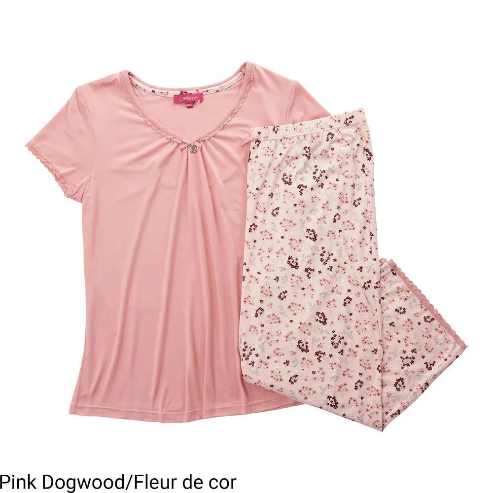 Carisma Women's Peachy Dreams Capri PJ Set 2pc sold by Giant Tiger product image thumbnail 3