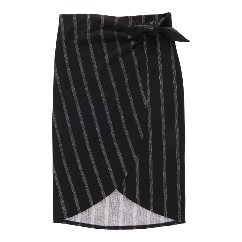lily morgan Women's Exotic Striped Wrap Skirt sold by Giant Tiger