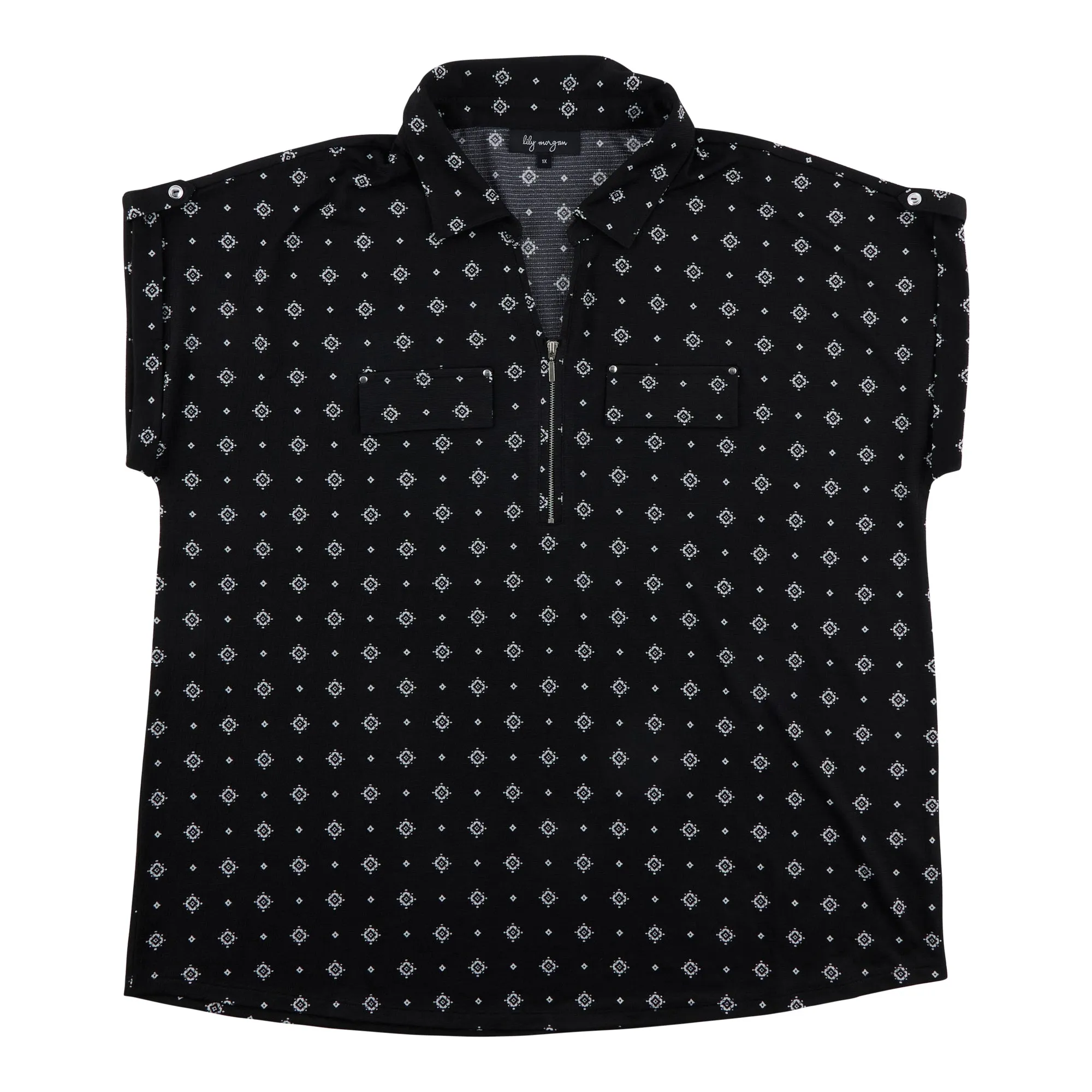 lily morgan Women's Plus Collared Blouse with Nailheads sold by Giant Tiger product image thumbnail 3