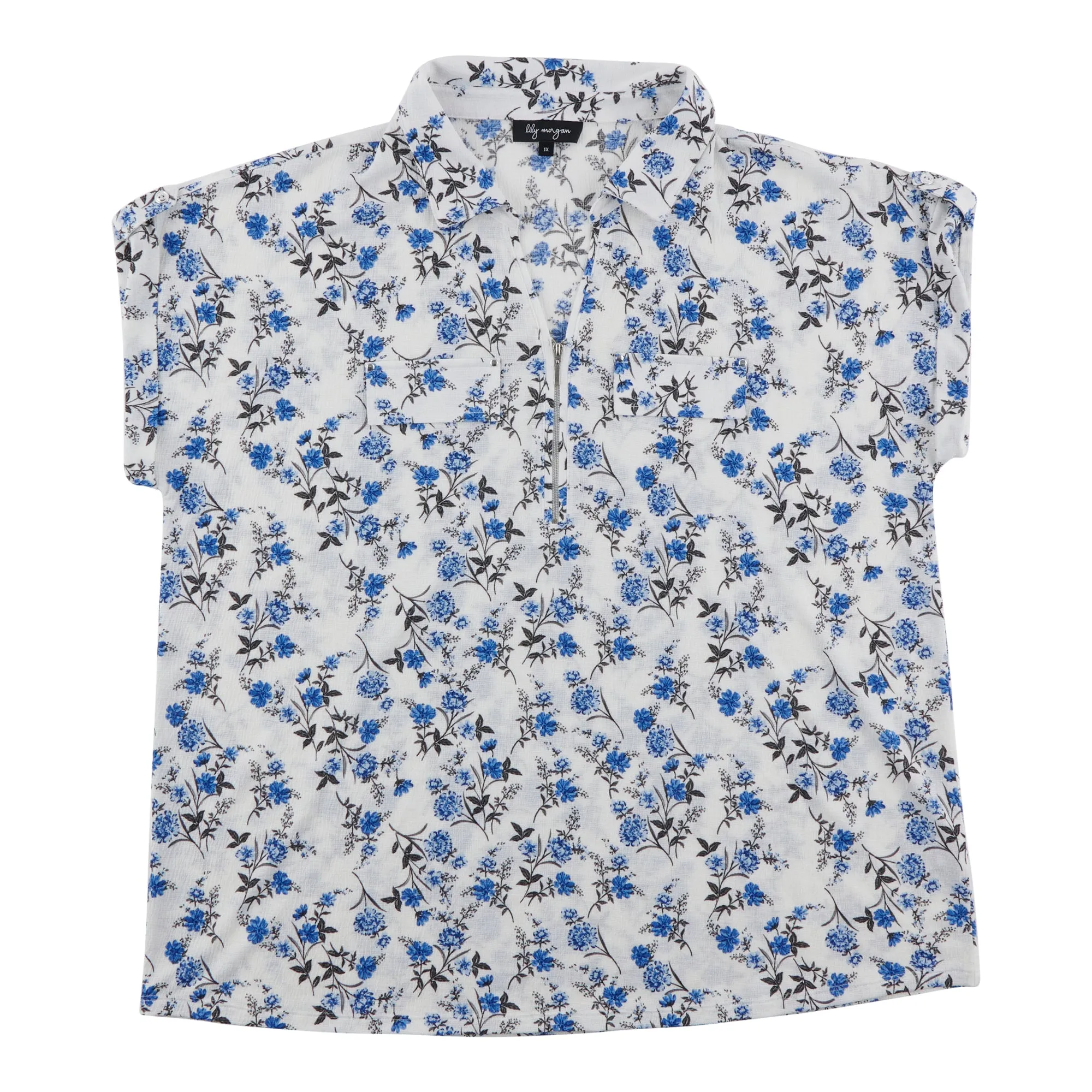 lily morgan Women's Plus Collared Blouse with Nailheads sold by Giant Tiger product image thumbnail 2