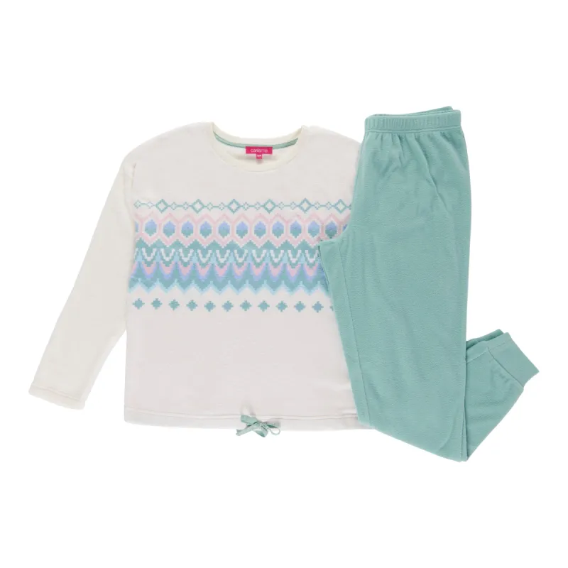 Carisma Women's Plush Micro-Polar PJ Set, 2-Piece sold by Giant Tiger