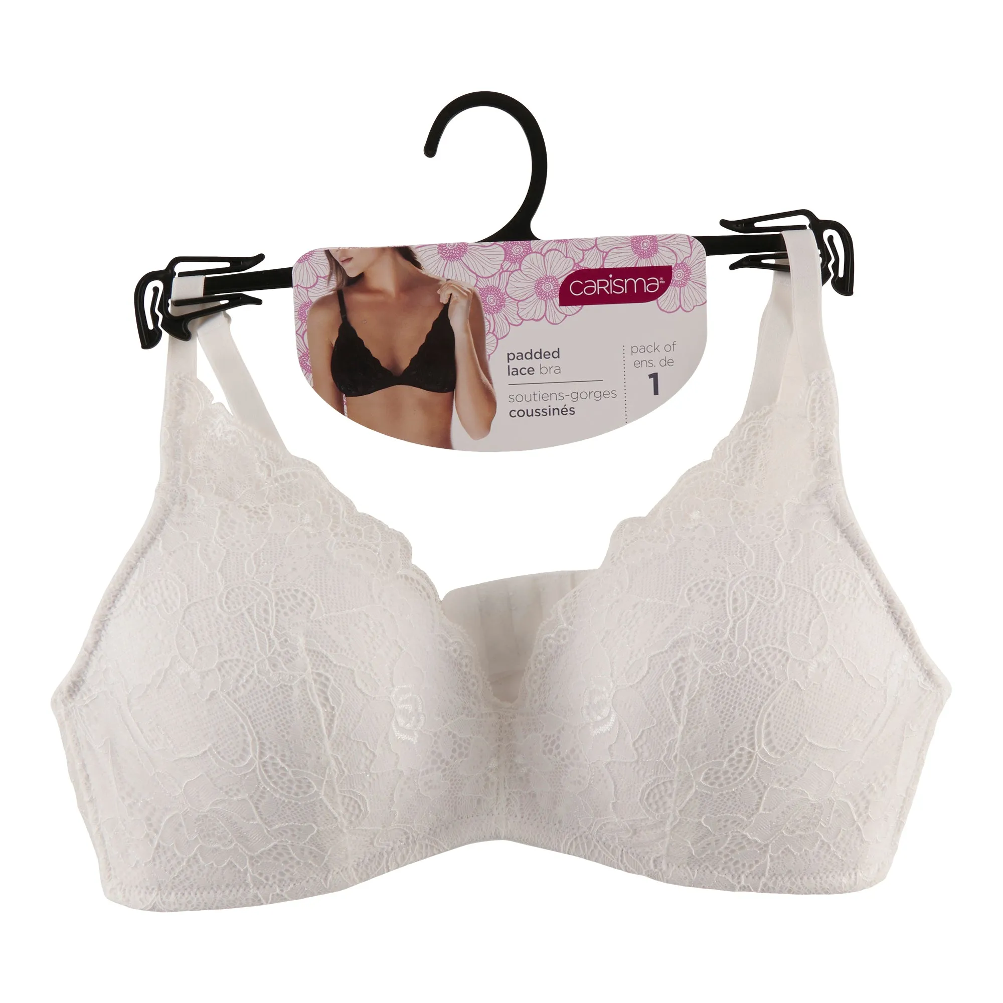 Carisma Women's Padded Lace Bra sold by Giant Tiger product image thumbnail 2