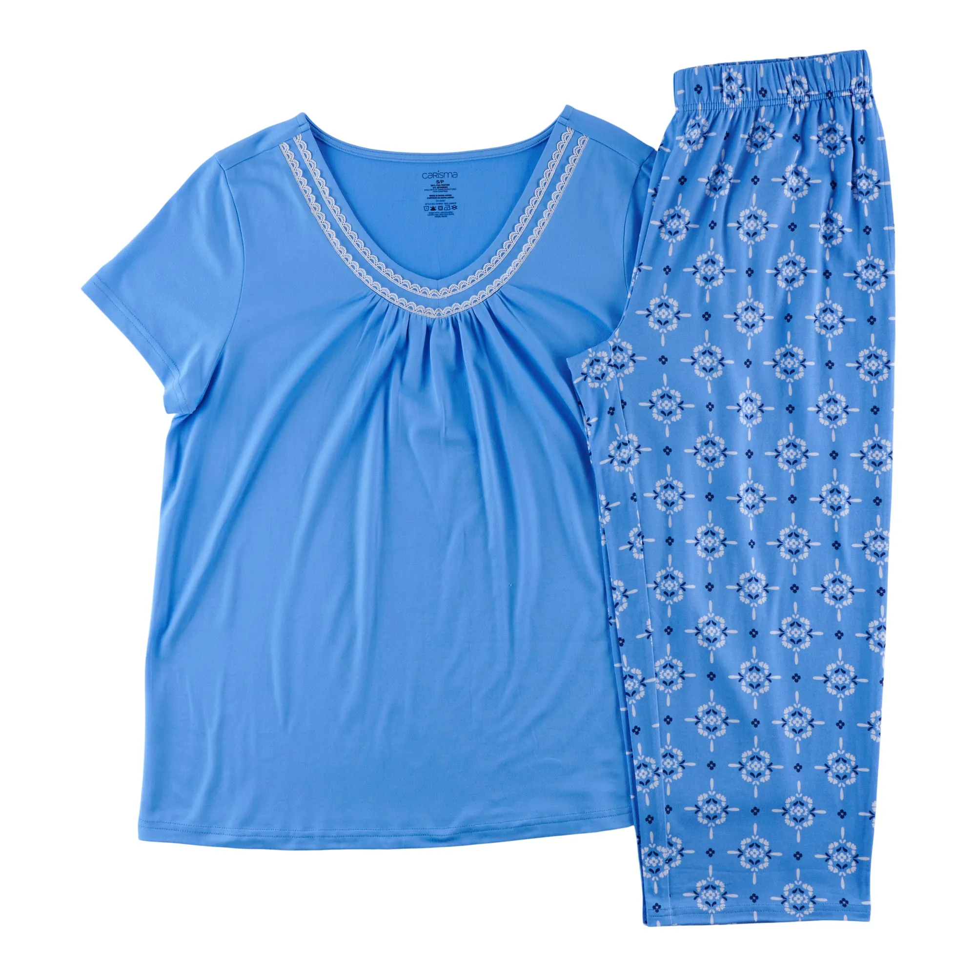 Carisma Women's V-Neck Capri PJ Set, 2-Piece sold by Giant Tiger