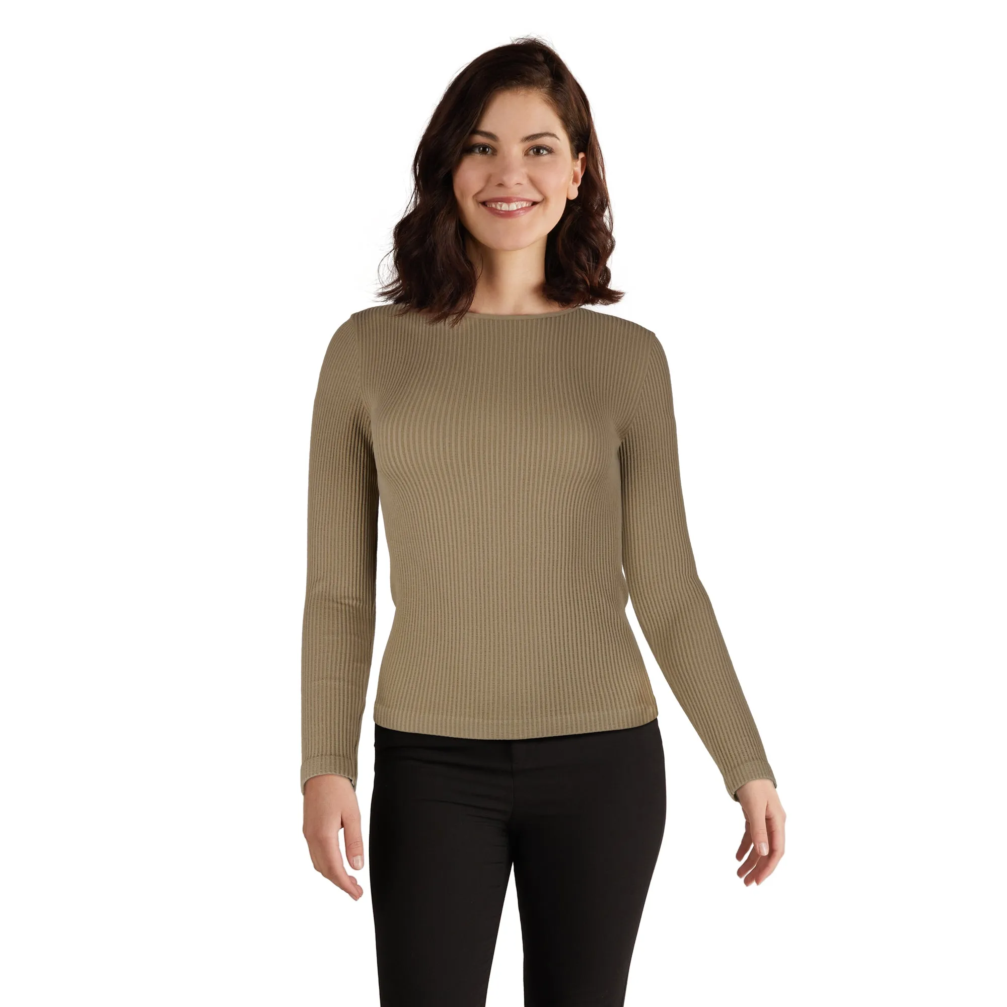 Limited Collection Women's Long Sleeve Seamless Crop Top sold by Giant Tiger product image thumbnail 2