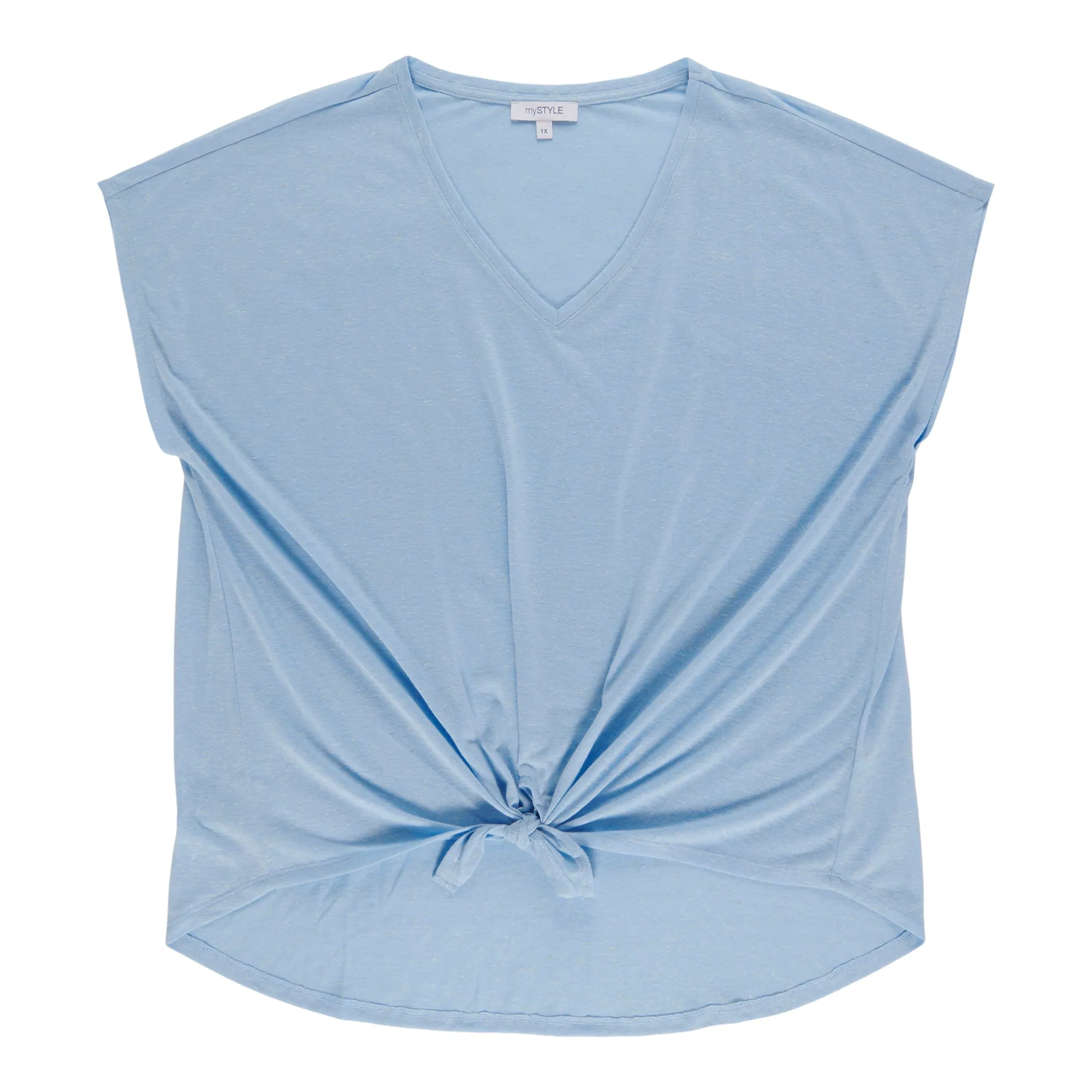 mySTYLE Women's Plus V-Neck T-Shirt sold by Giant Tiger product image thumbnail 2
