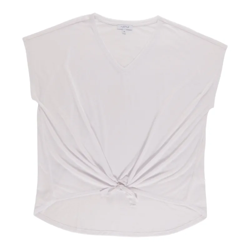 mySTYLE Women's Plus V-Neck T-Shirt sold by Giant Tiger