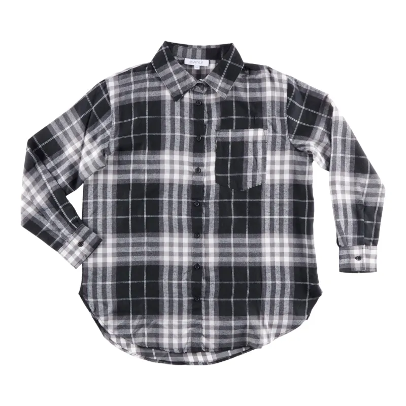 mySTYLE Women's Collared Long Sleeve Flannel Shirt sold by Giant Tiger