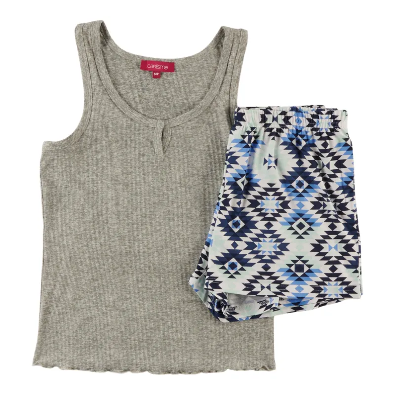 Carisma Women's Tank Top and Boxer PJ Set, 2-Piece sold by Giant Tiger