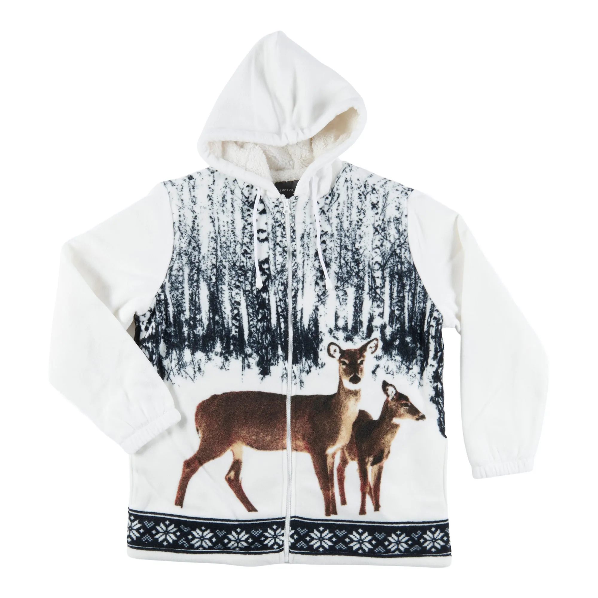 Classic Editions Women's Animal Printed Sherpa Hooded Jacket sold by Giant Tiger product image thumbnail 2