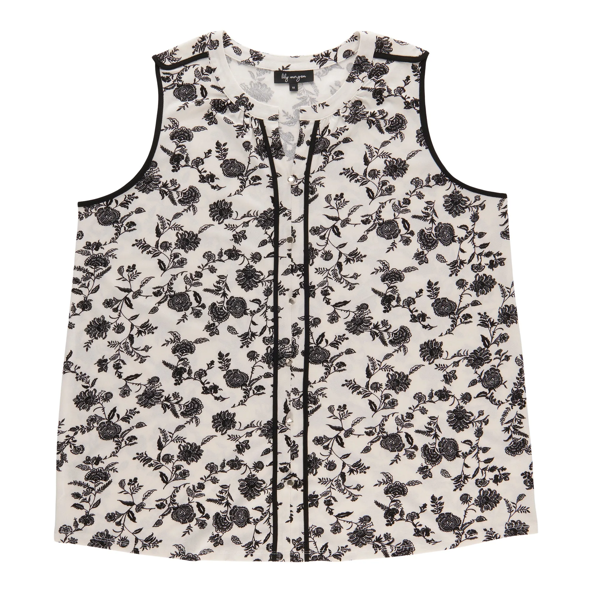 lily morgan Women's Plus Camisole with Placket Detail sold by Giant Tiger product image thumbnail 3