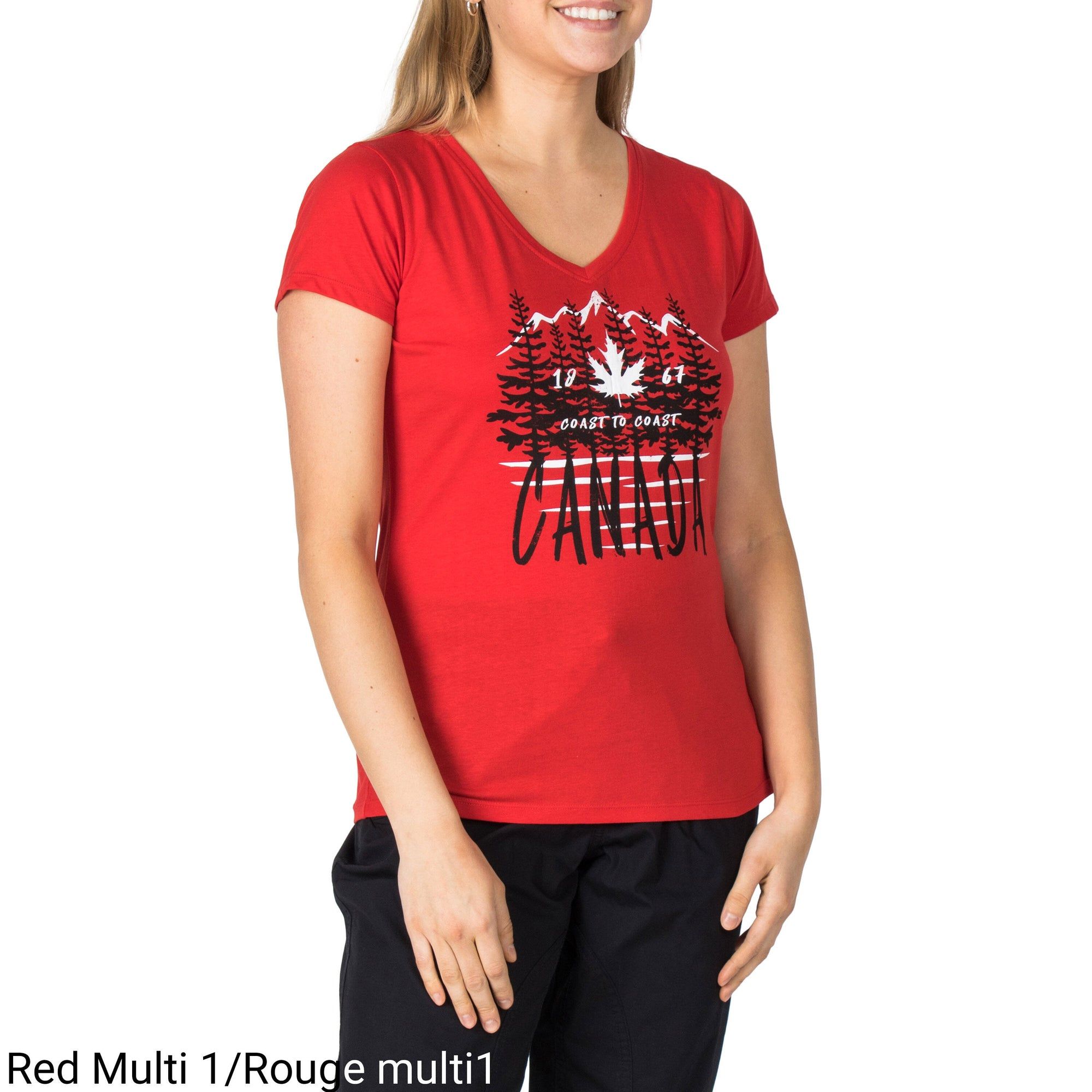 Canada Eh! Women's Printed V-Neck Tee - S-XL sold by Giant Tiger product image thumbnail 5