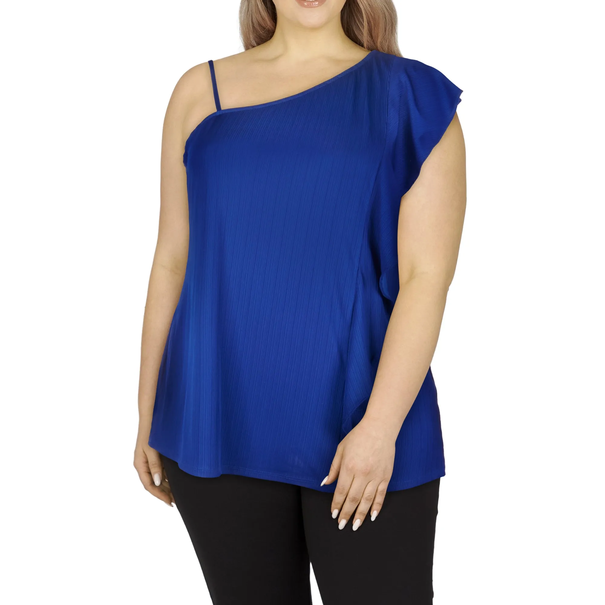 lily morgan Women's Plus Tropical Side Ruffle Cami sold by Giant Tiger product image thumbnail 5