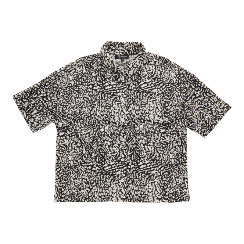 lily morgan Women's Short Sleeve Button-Up Shirt sold by Giant Tiger