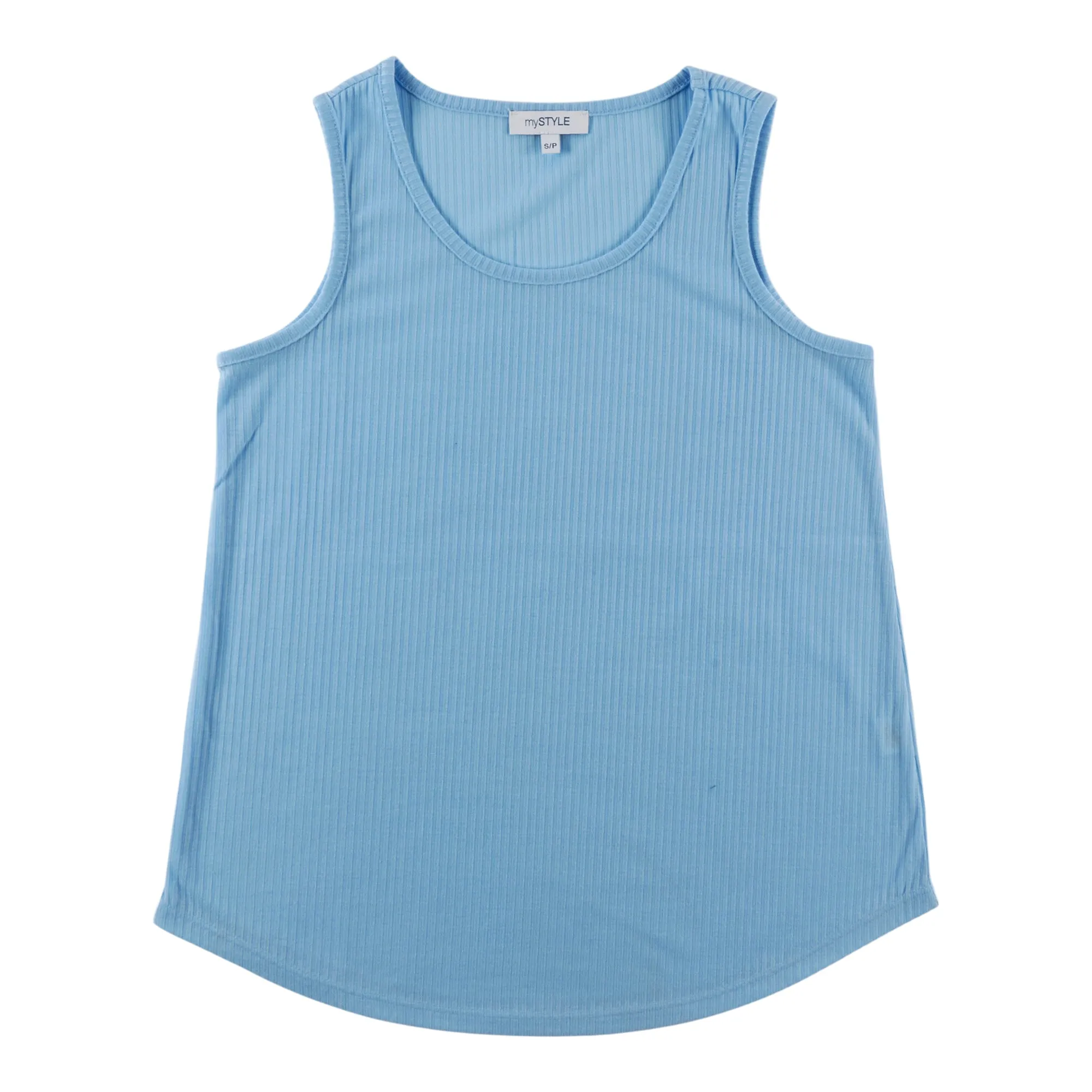 mySTYLE Women's Solid Ribbed Tank Top sold by Giant Tiger