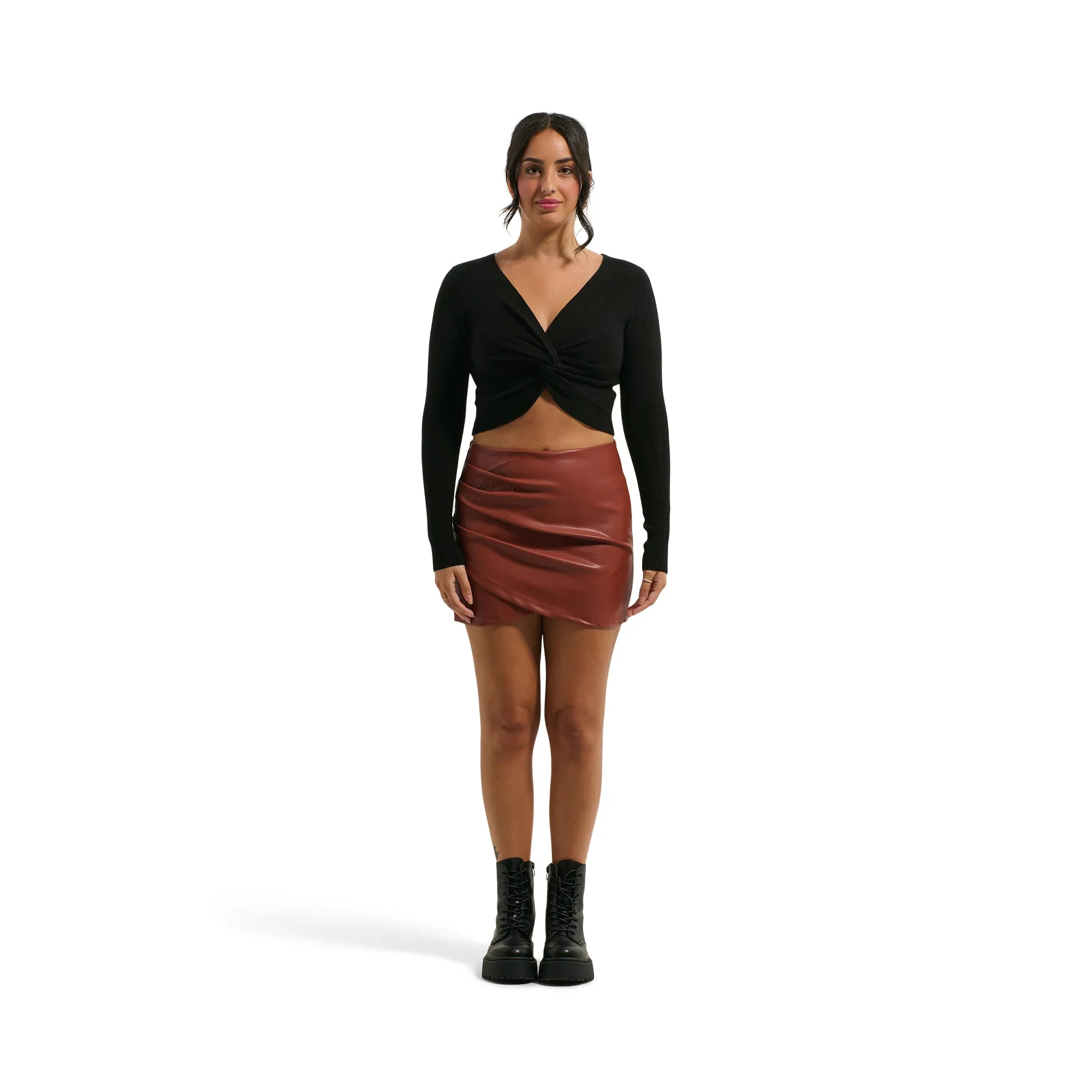 Women's Cropped Front Knot Sweater sold by Giant Tiger product image thumbnail 3