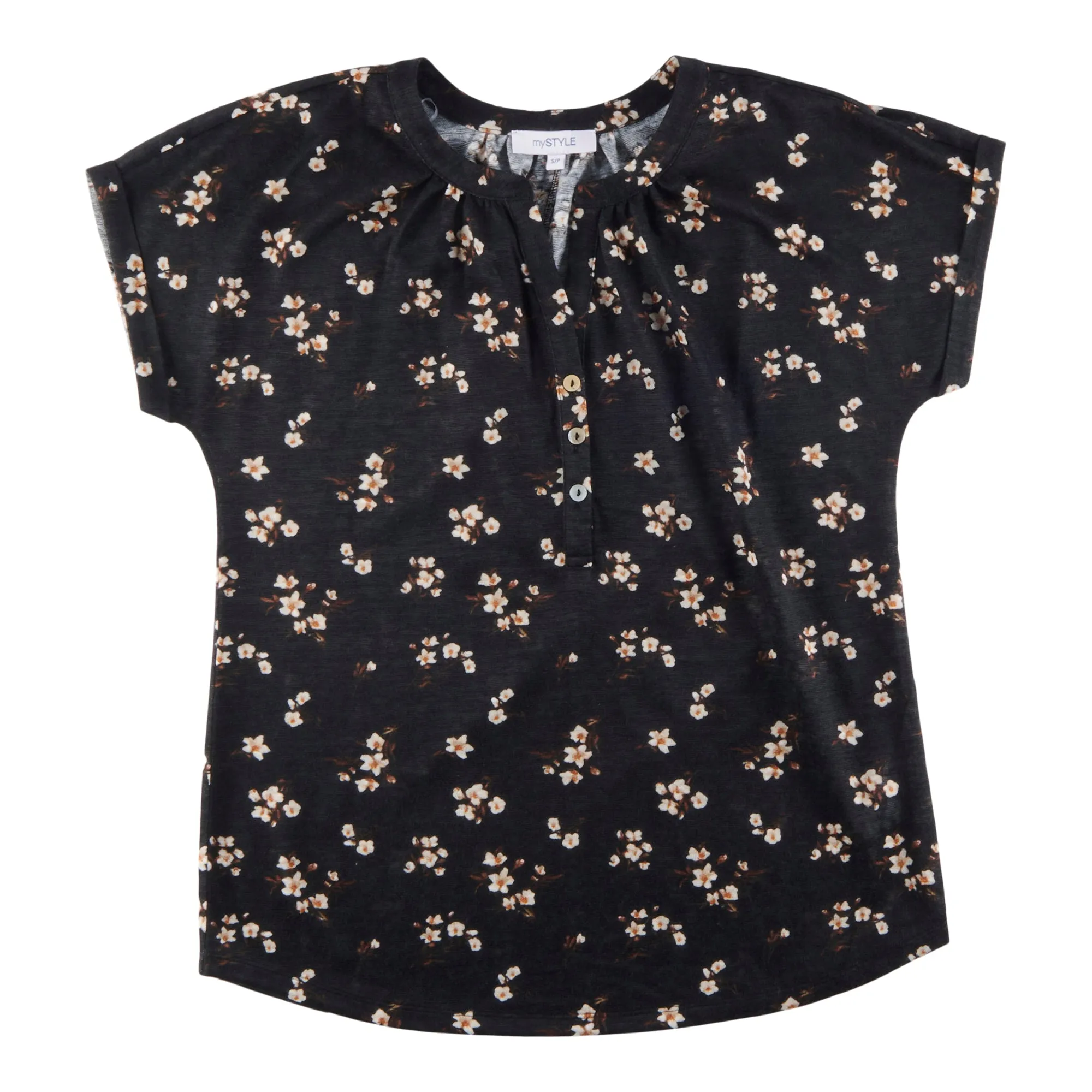 mySTYLE Women's Street Smart Linen-Like Top sold by Giant Tiger