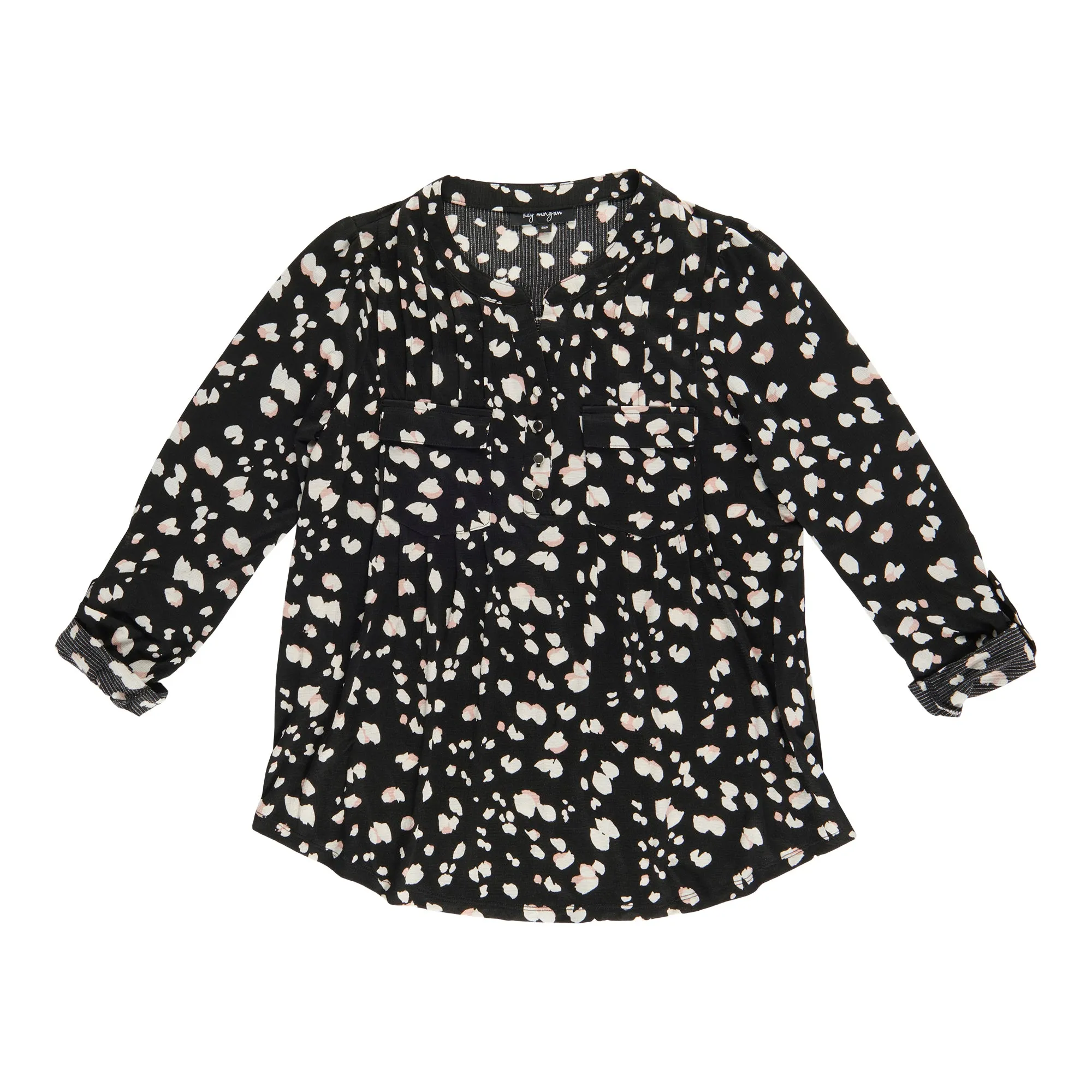 lily morgan Women's V-Neck Crinkle Blouse sold by Giant Tiger product image thumbnail 2