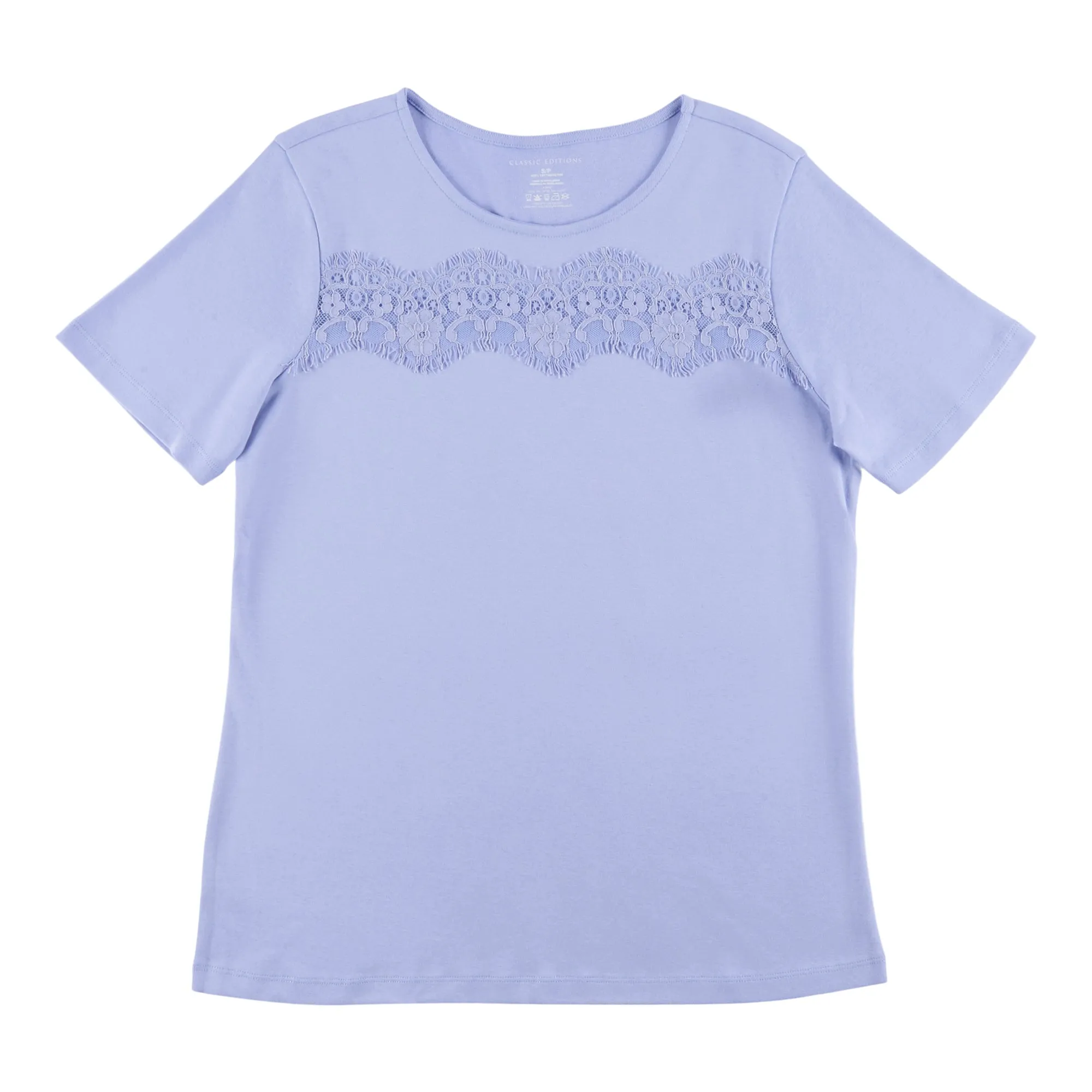 Classic Editions Women's Summer Look Cotton Short Sleeve Top with Crochet Detailing sold by Giant Tiger product image thumbnail 3