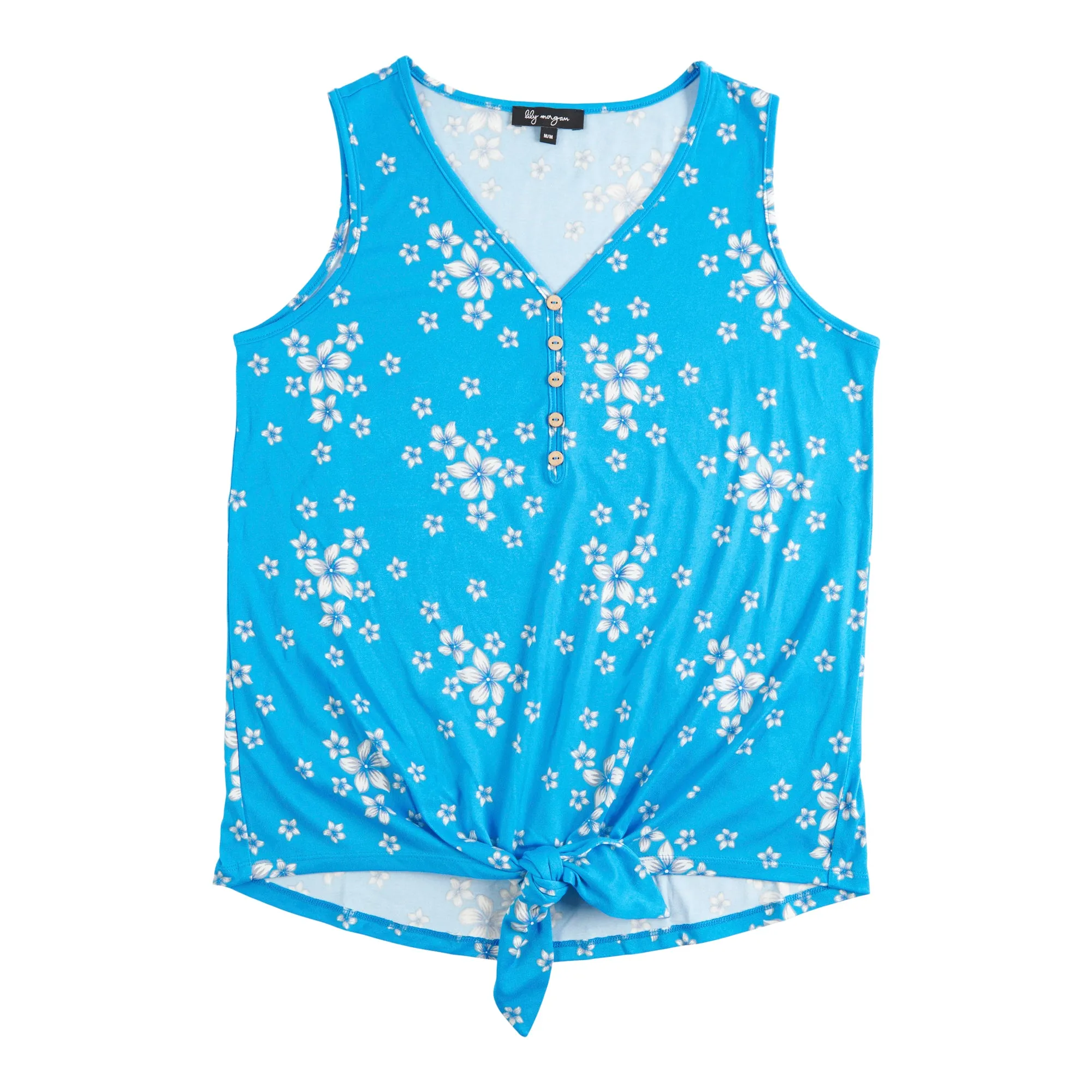 lily morgan Women's Urban Chic Printed Tie Front Tank Top sold by Giant Tiger product image thumbnail 2
