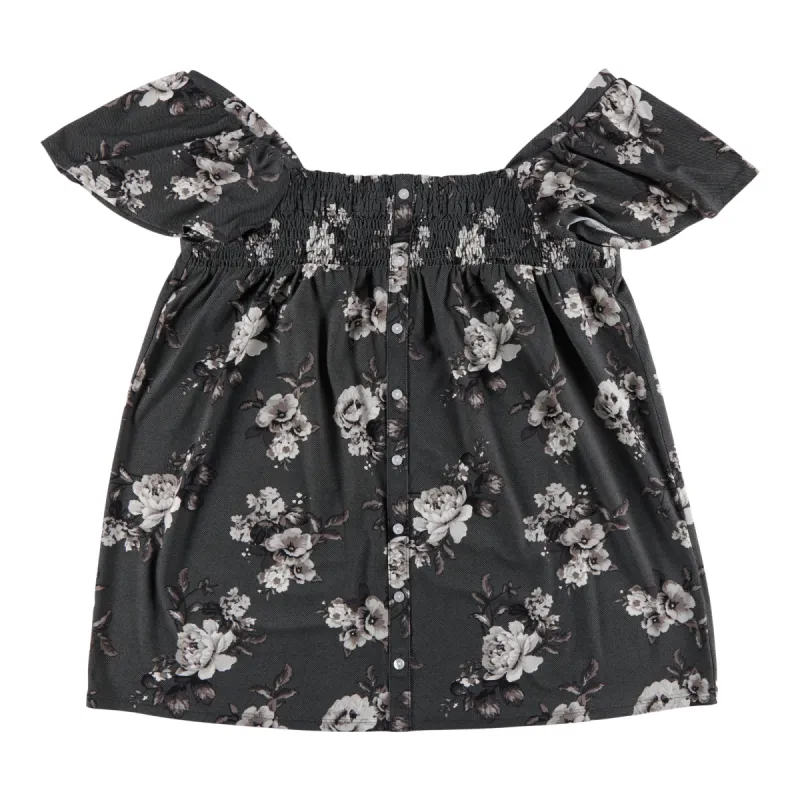 lily morgan Women's Ocean Blues Smocked Top sold by Giant Tiger