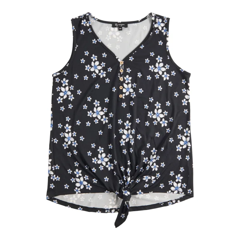 lily morgan Women's Urban Chic Printed Tie Front Tank Top sold by Giant Tiger