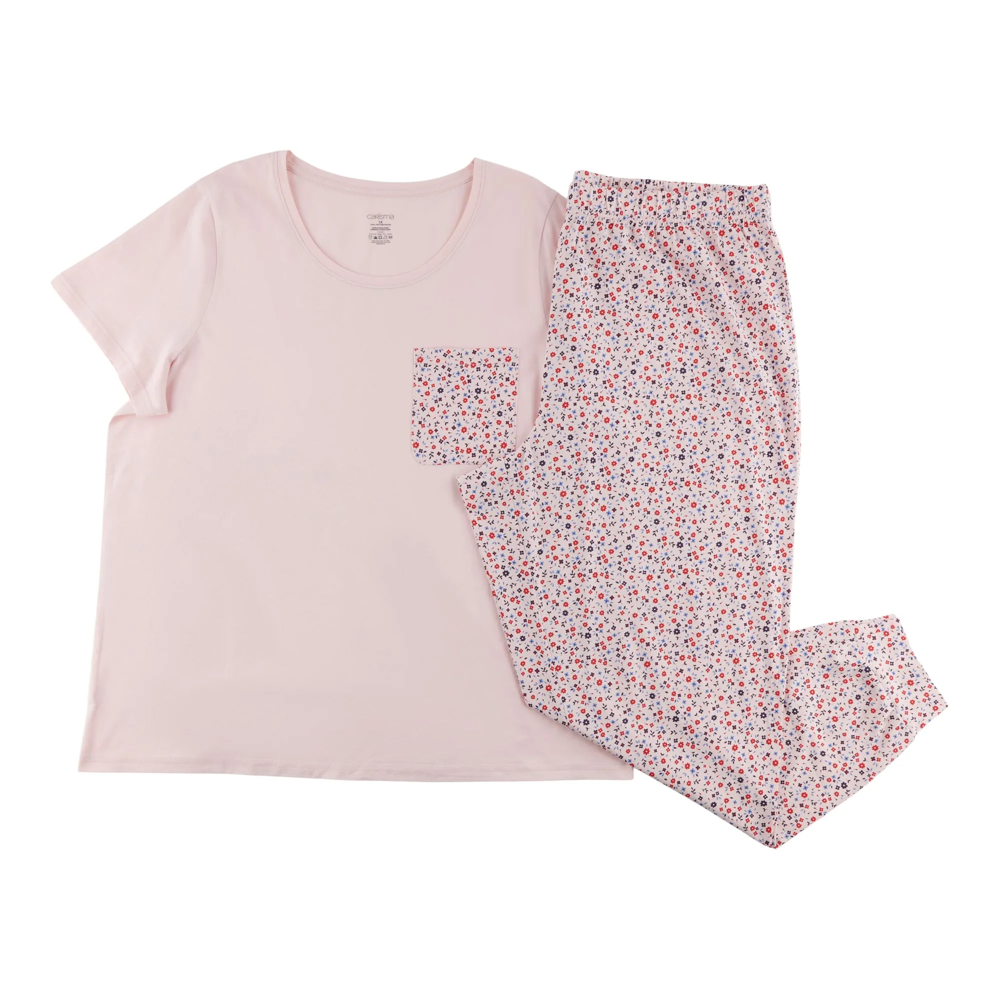 Carisma Women's Plus Perfect Dream Short Sleeve PJ Set, 2-Piece sold by Giant Tiger product image thumbnail 2