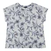 lily morgan Women's Plus Printed V-Neck Button Detail Blouse sold by Giant Tiger