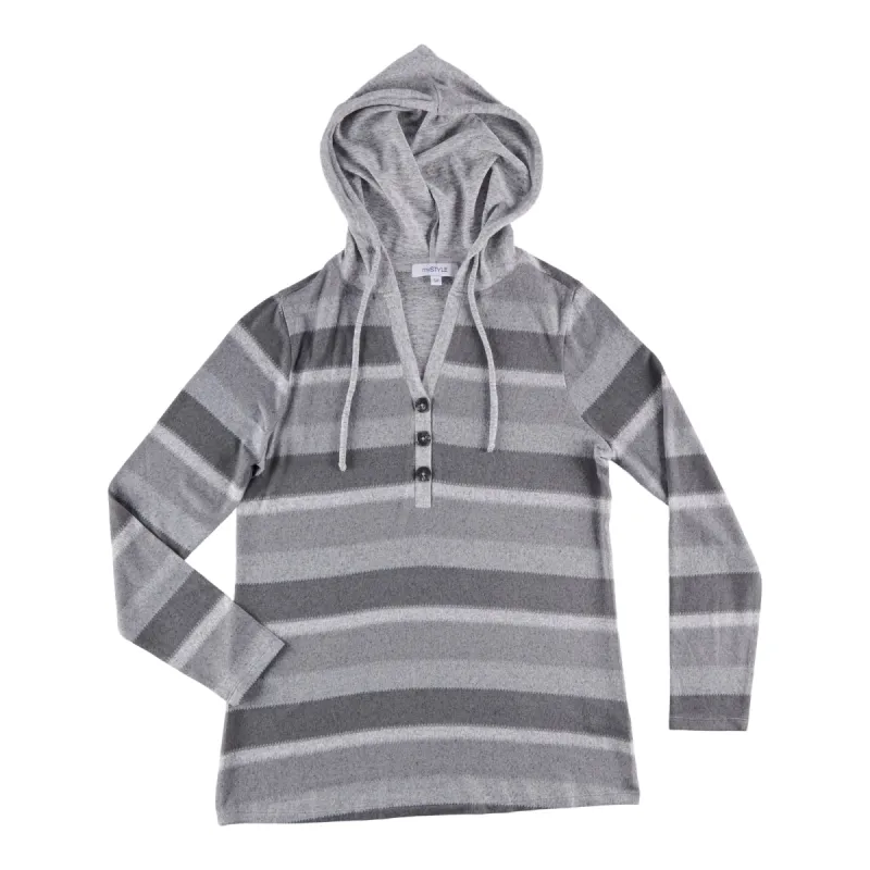 mySTYLE Women's Striped Hoodie sold by Giant Tiger