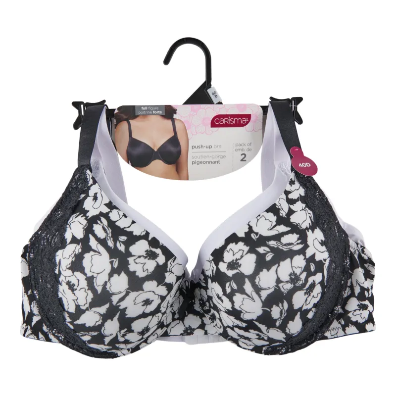 Carisma Women's Plus Push-Up Bras, 2-Pack sold by Giant Tiger